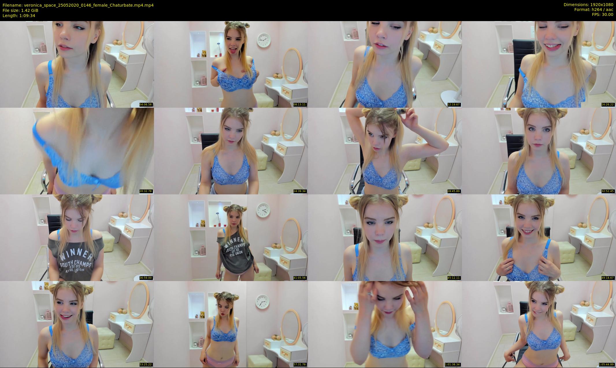 veronica_space — 70 minute Chaturbate female cam show recording, 1080p, May 25, 2020