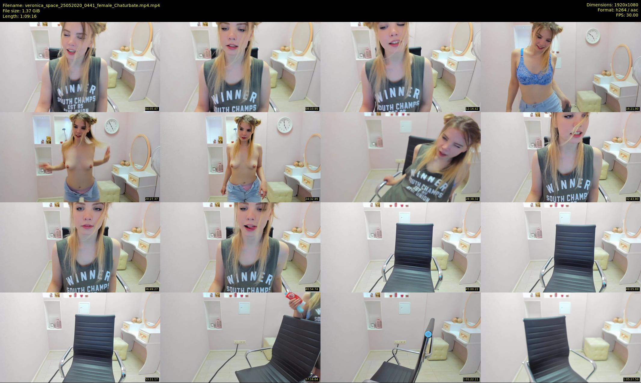 veronica_space — 70 minute Chaturbate female cam show recording, 1080p, May 25, 2020