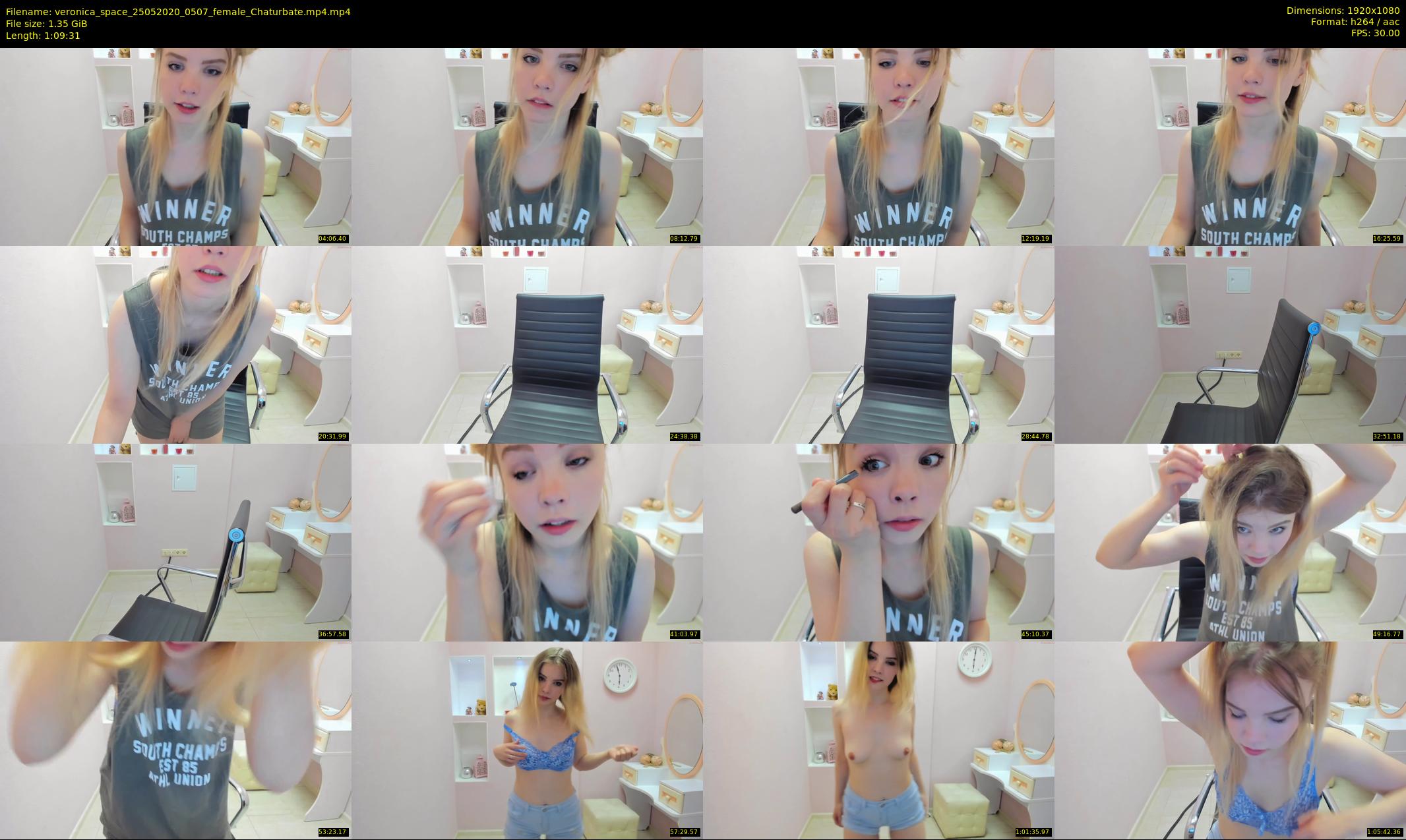 veronica_space — 70 minute Chaturbate female cam show recording, 1080p, May 25, 2020