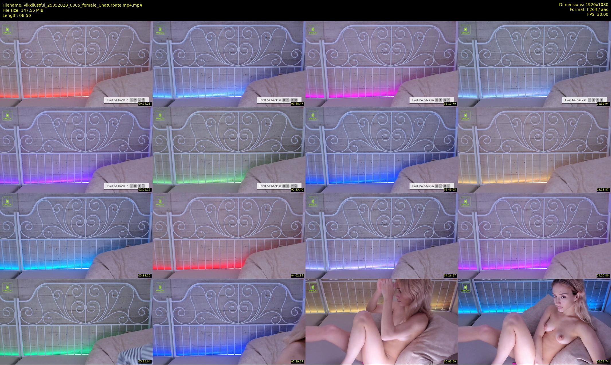 vikkilustful — 7 minute Chaturbate female cam show recording, 1080p, May 25, 2020