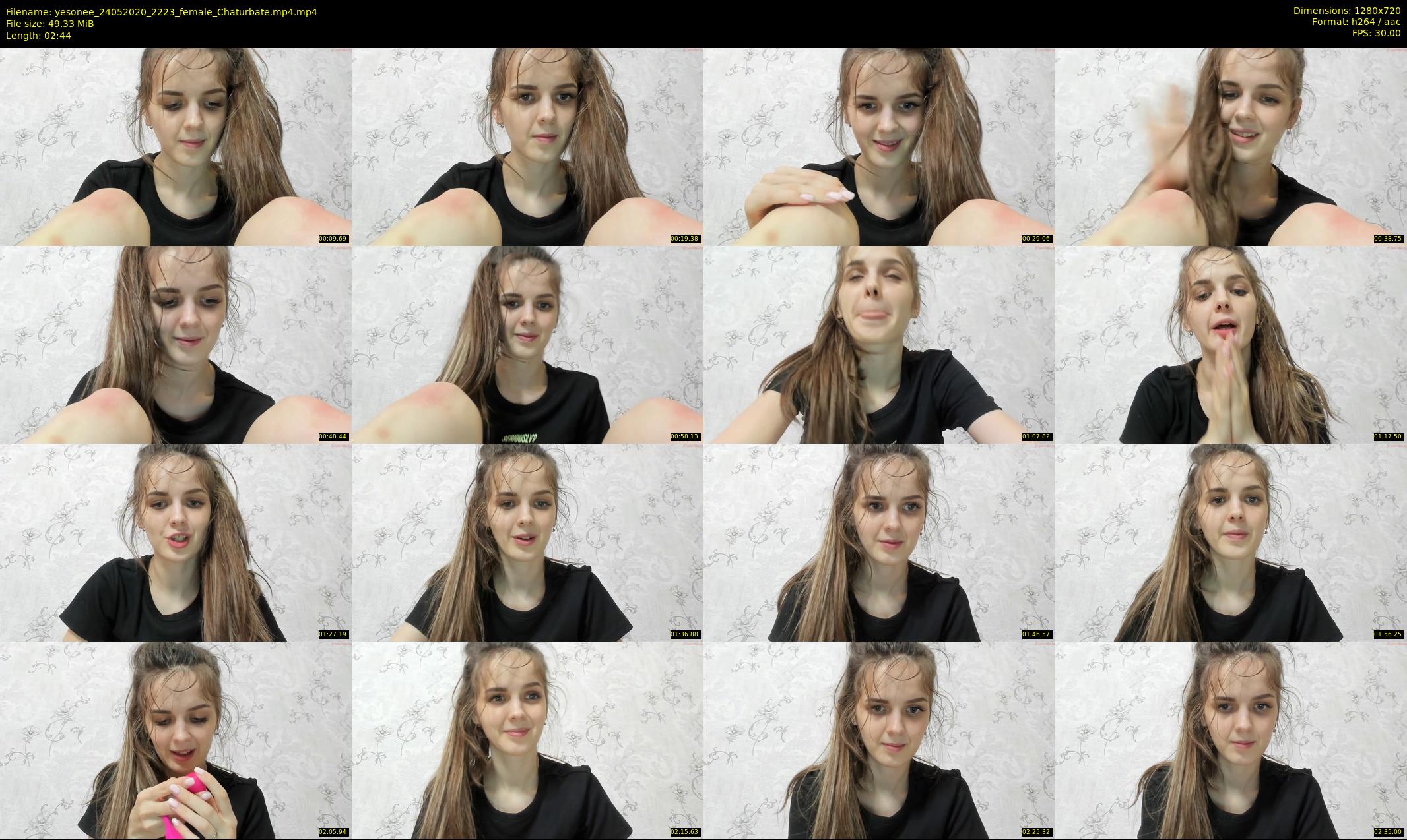 yesonee — 3 minute Chaturbate female cam show recording, 720p, May 24, 2020