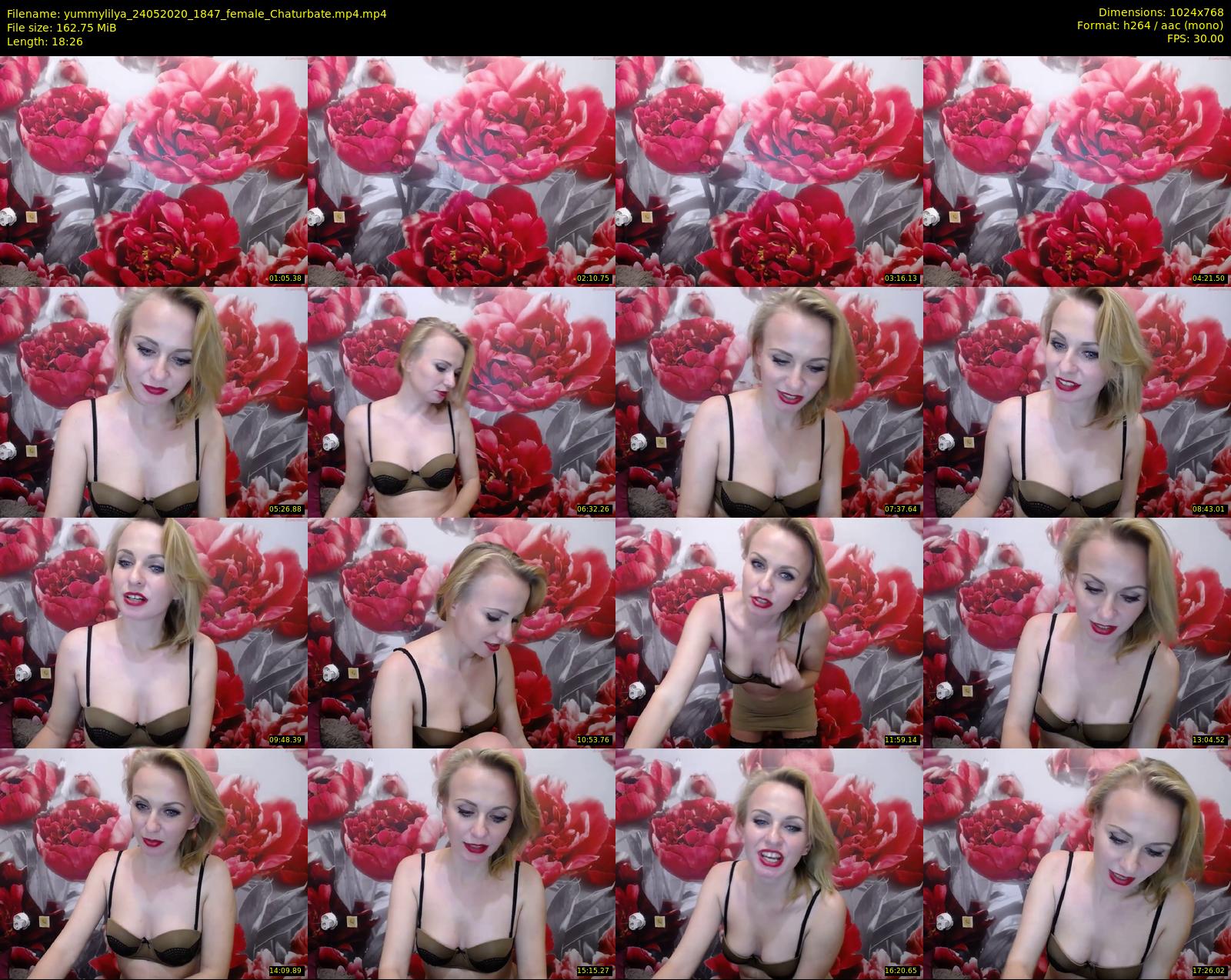 yummylilya — 19 minute Chaturbate female cam show recording, 720p, May 24, 2020