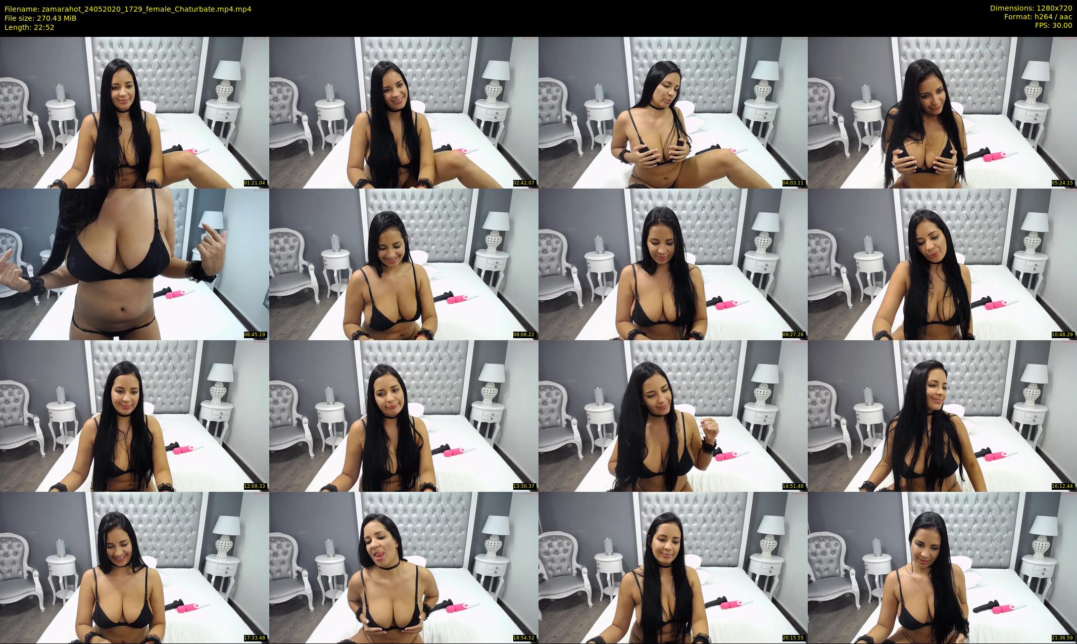zamarahot — 23 minute Chaturbate female cam show recording, 720p, May 24, 2020