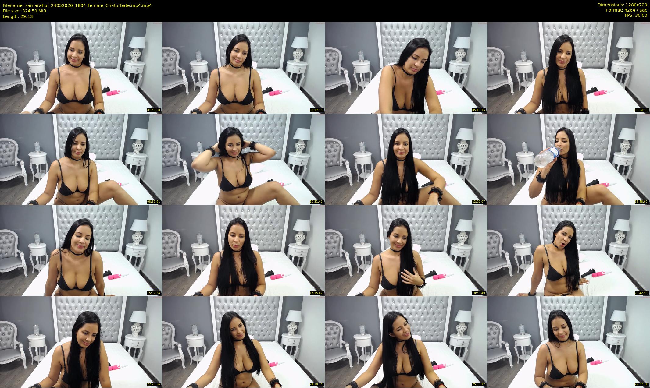zamarahot — 30 minute Chaturbate female cam show recording, 720p, May 24, 2020
