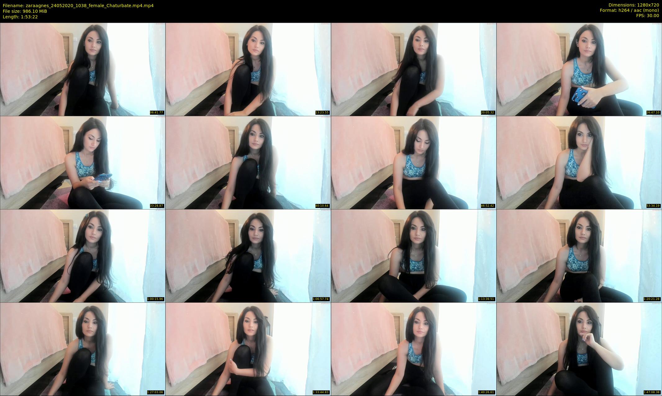 zaraagnes — 114 minute Chaturbate female cam show recording, 720p, May 24, 2020