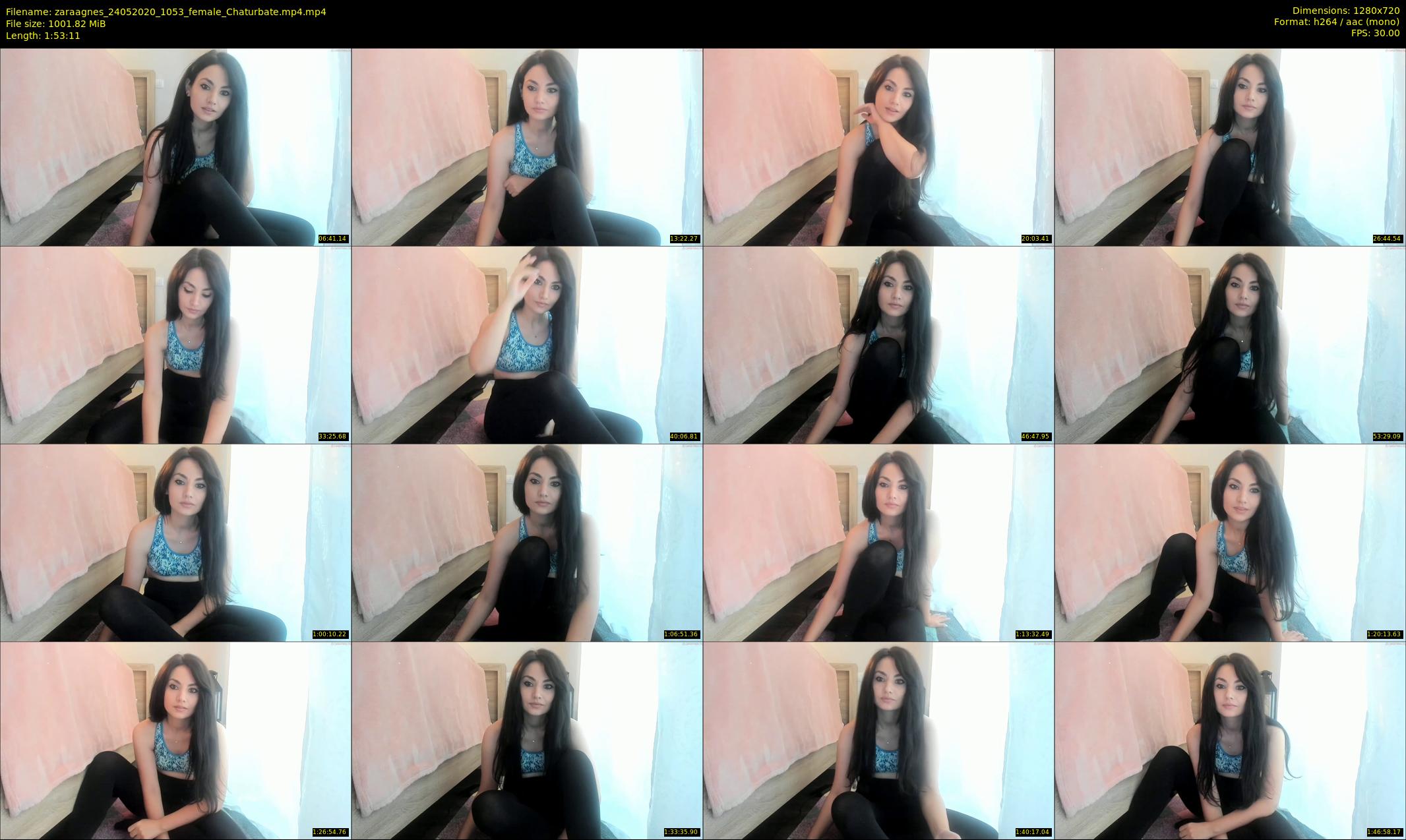 zaraagnes — 114 minute Chaturbate female cam show recording, 720p, May 24, 2020