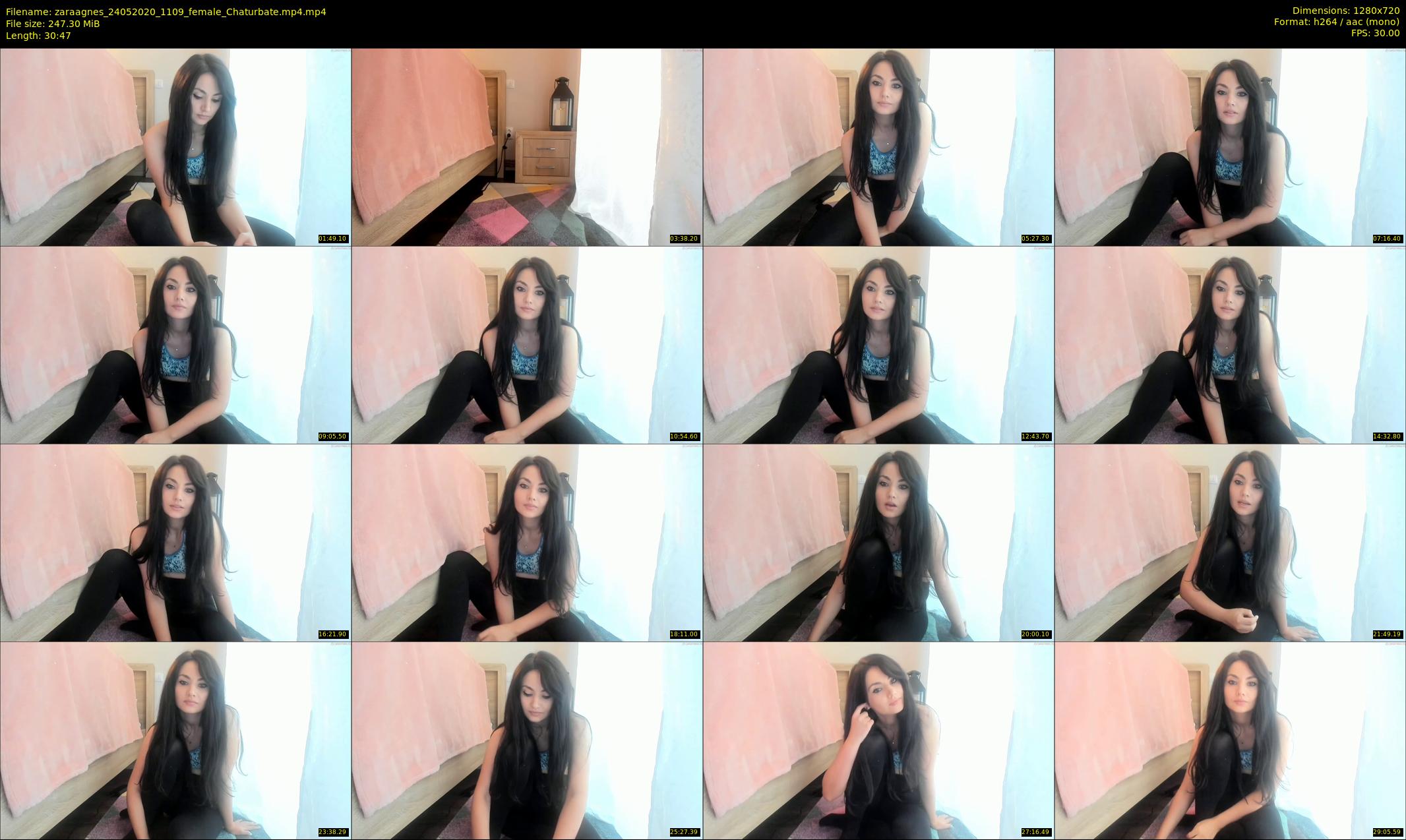 zaraagnes — 31 minute Chaturbate female cam show recording, 720p, May 24, 2020