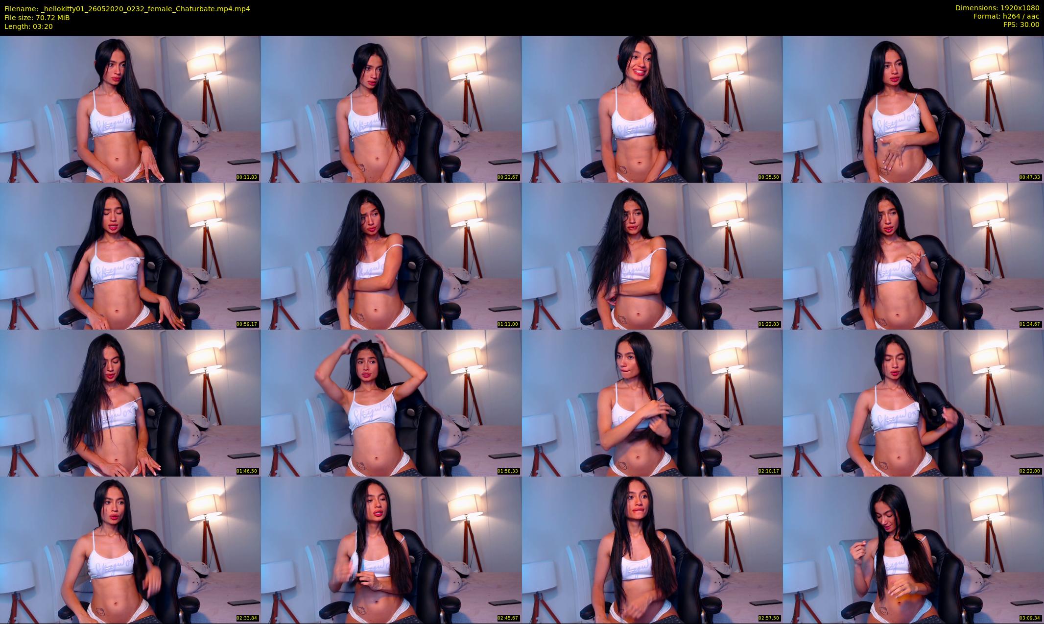 _hellokitty01 — 4 minute Chaturbate female cam show recording, 1080p, May 26, 2020