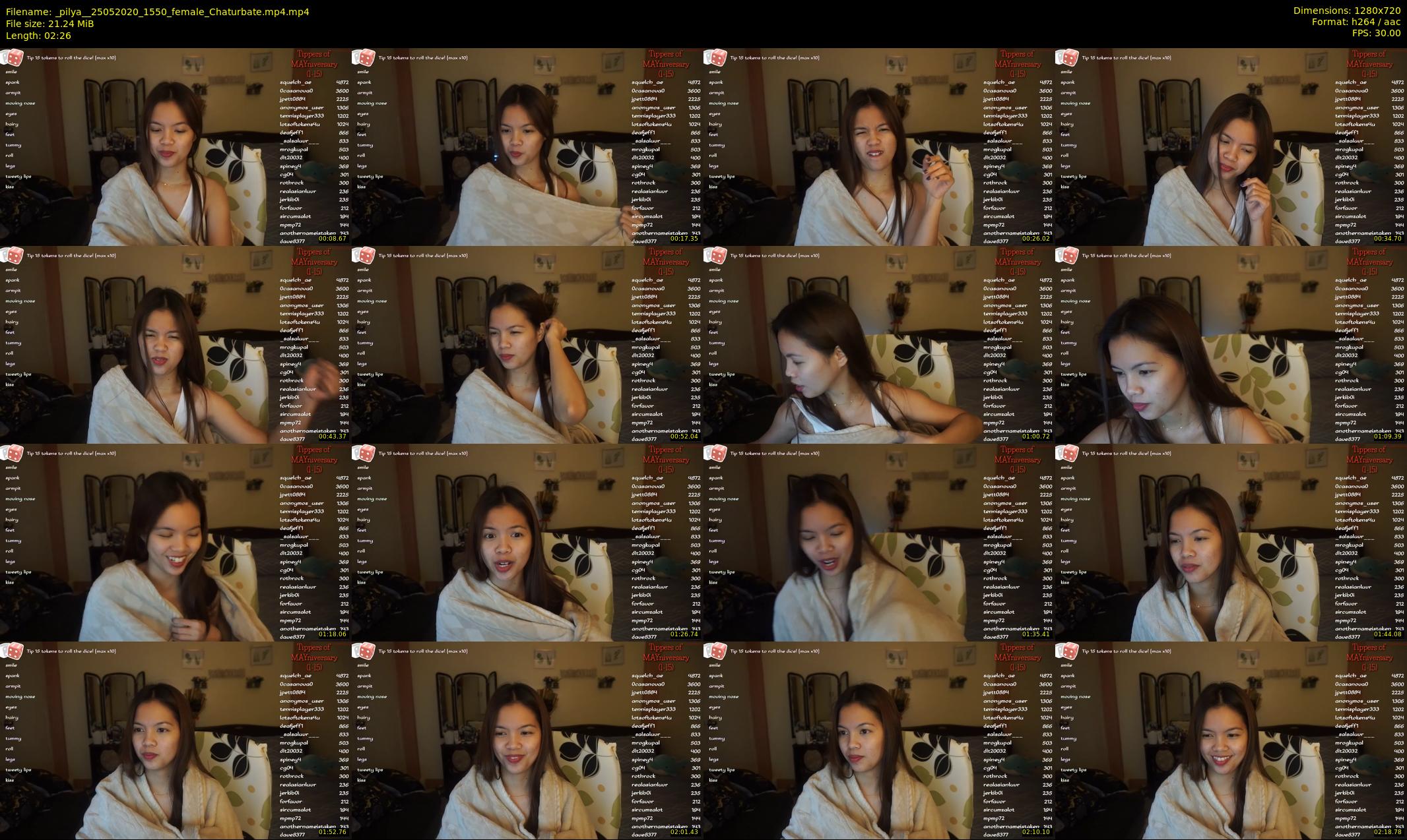 _pilya_ — 3 minute Chaturbate female cam show recording, 720p, May 25, 2020