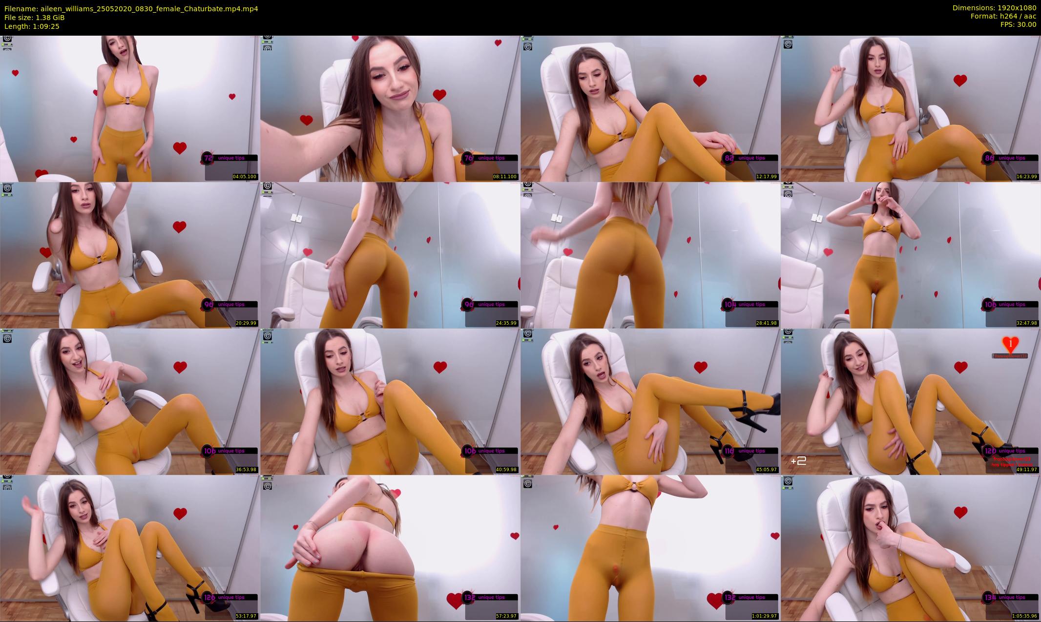 aileen_williams — 70 minute Chaturbate female cam show recording, 1080p, May 25, 2020
