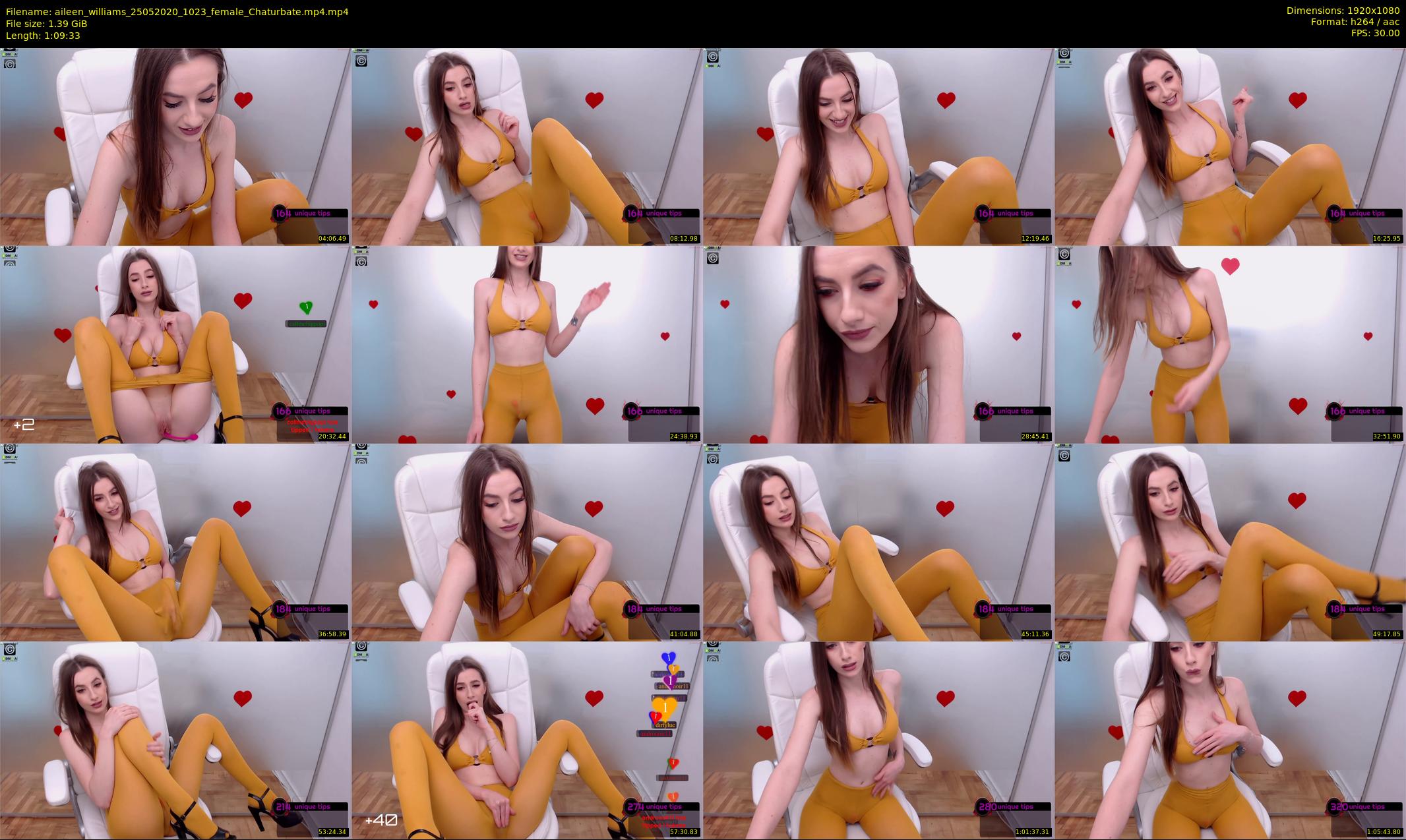 aileen_williams — 70 minute Chaturbate female cam show recording, 1080p, May 25, 2020