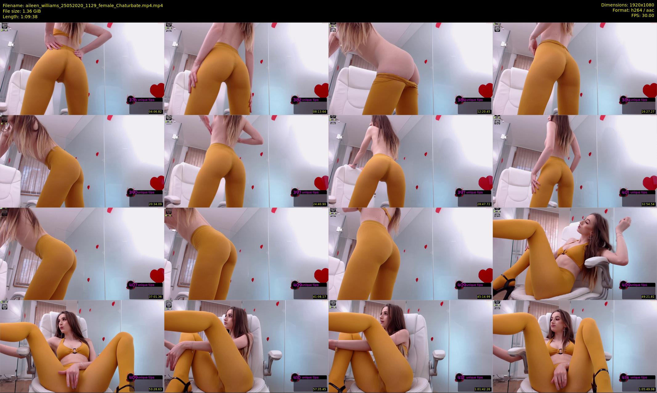 aileen_williams — 70 minute Chaturbate female cam show recording, 1080p, May 25, 2020