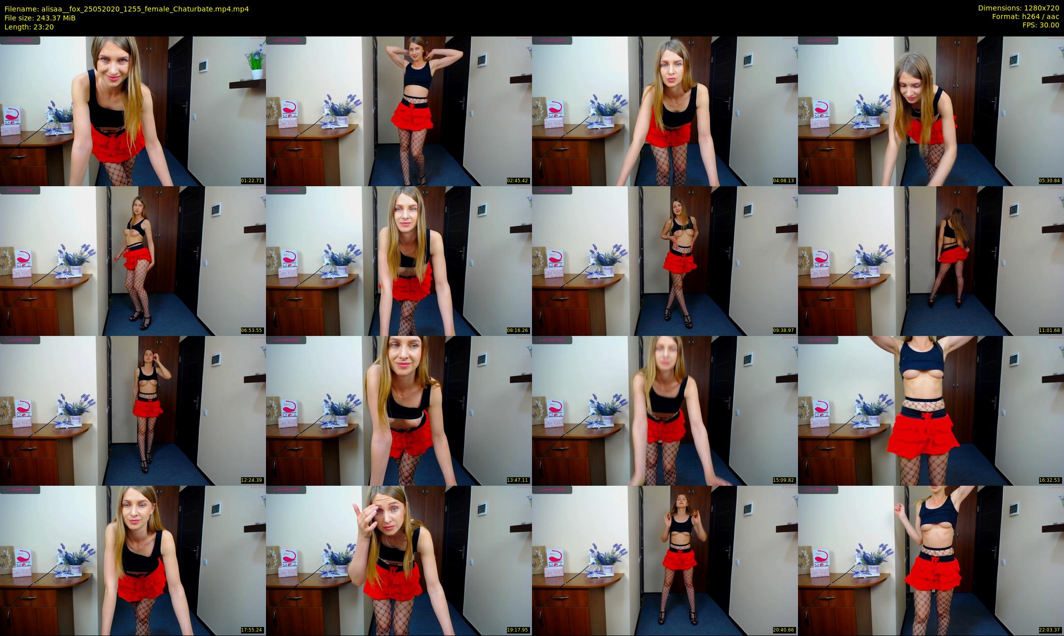 alisaa__fox — 24 minute Chaturbate female cam show recording, 720p, May 25, 2020