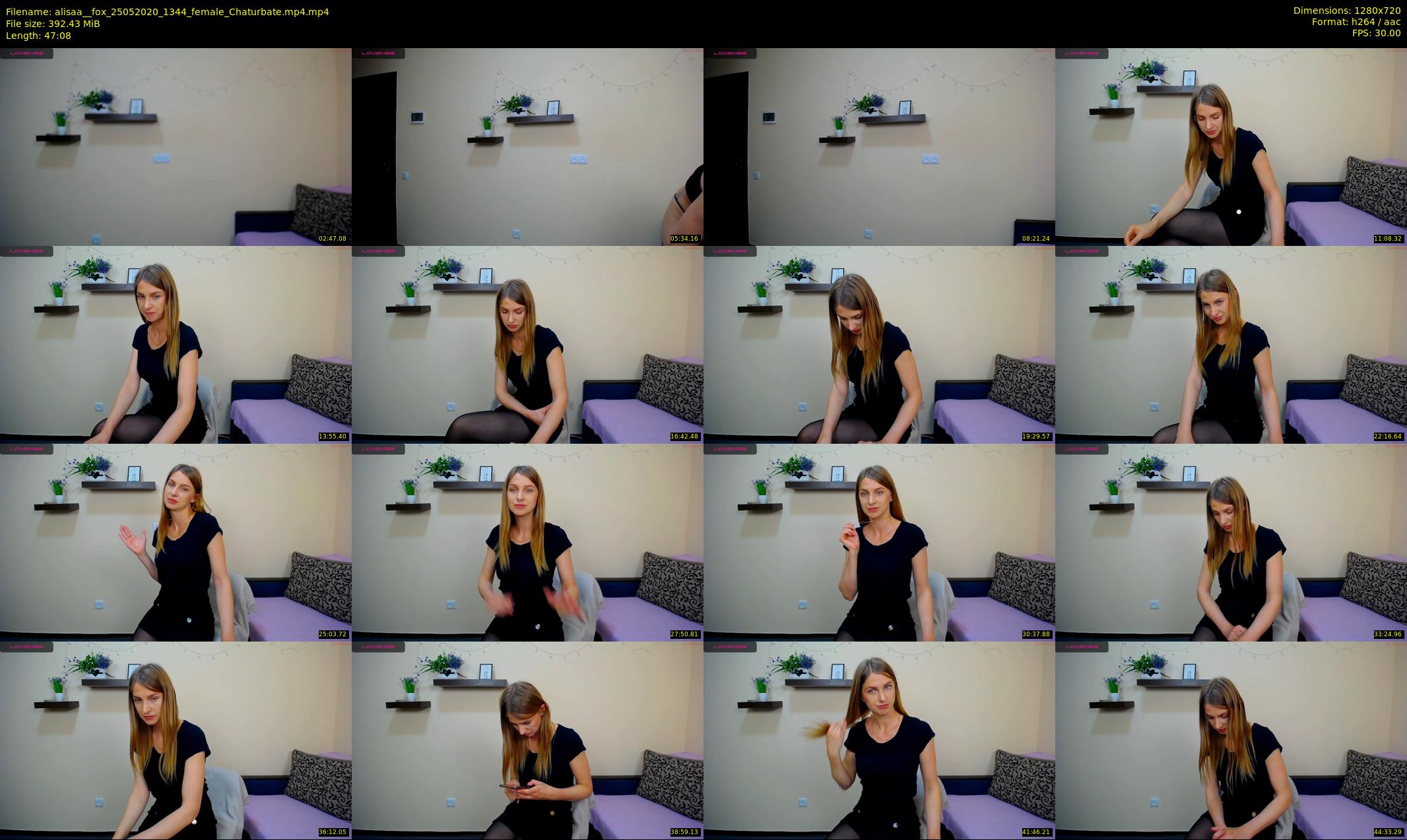 alisaa__fox — 48 minute Chaturbate female cam show recording, 720p, May 25, 2020