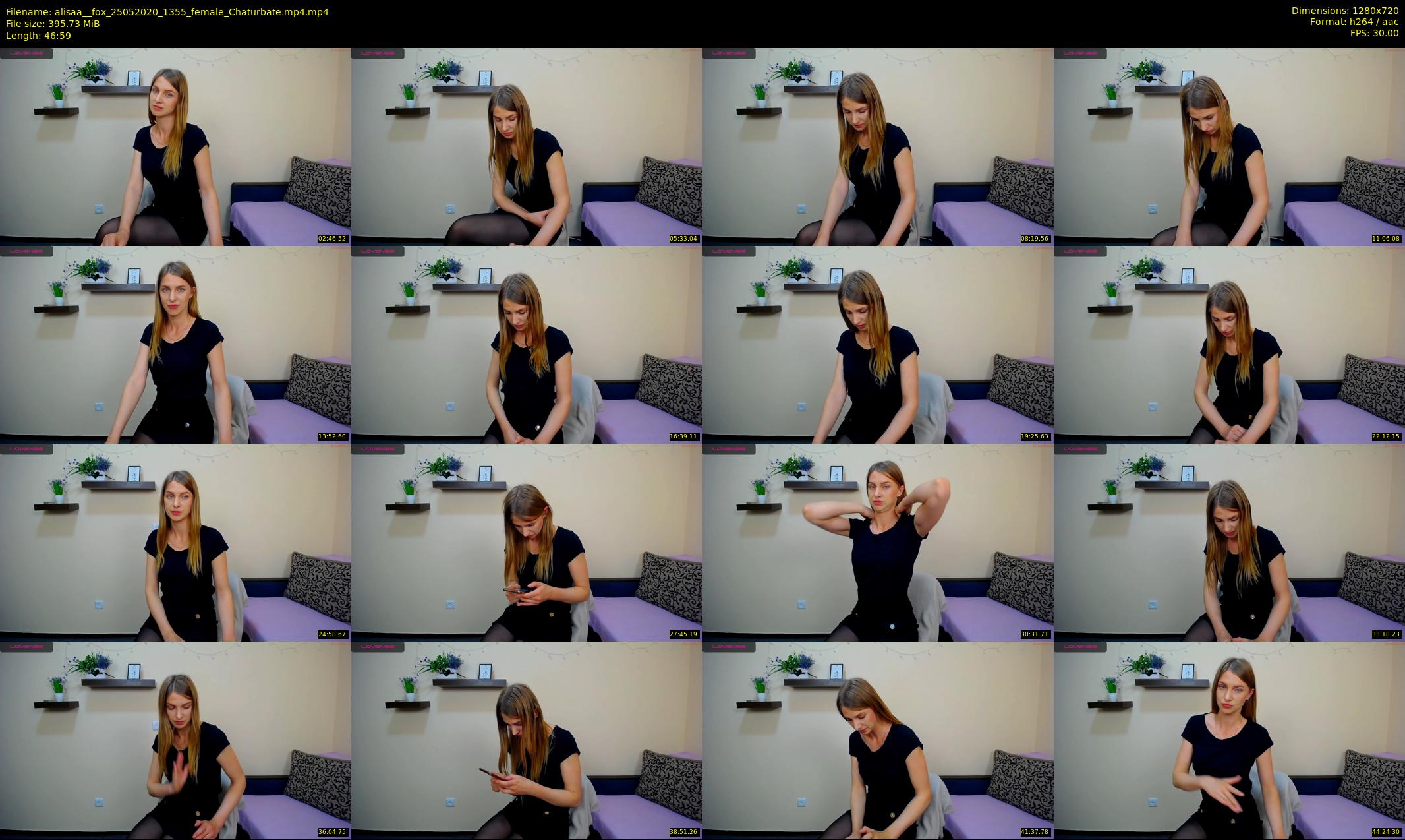 alisaa__fox — 47 minute Chaturbate female cam show recording, 720p, May 25, 2020