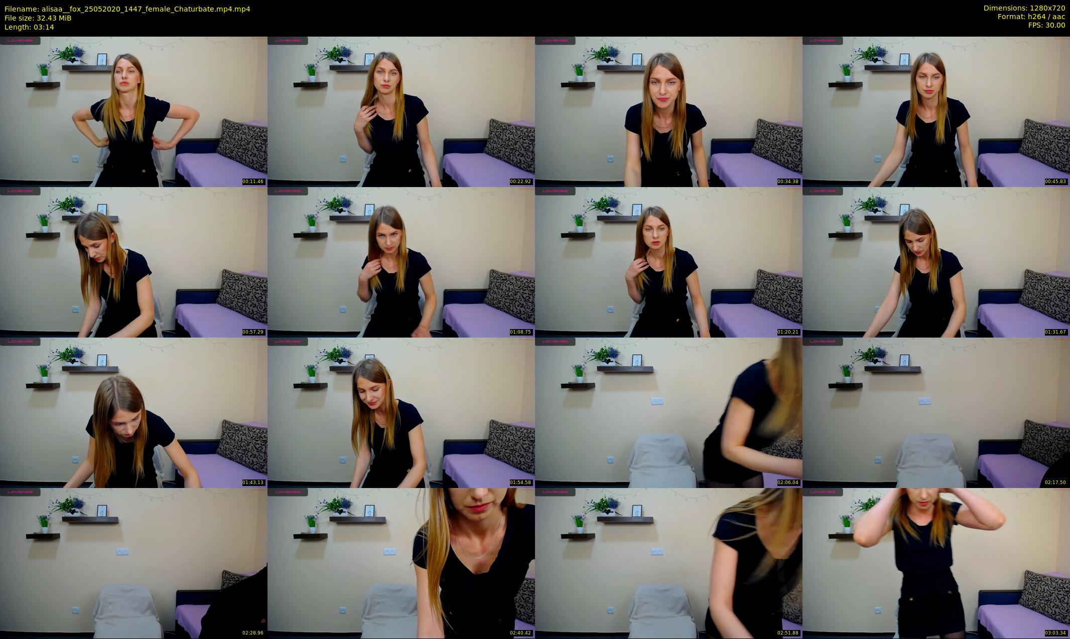 alisaa__fox — 4 minute Chaturbate female cam show recording, 720p, May 25, 2020