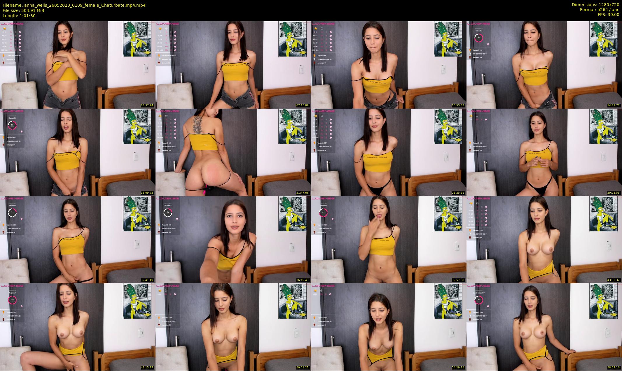 anna_wells — 62 minute Chaturbate female cam show recording, 720p, May 26, 2020