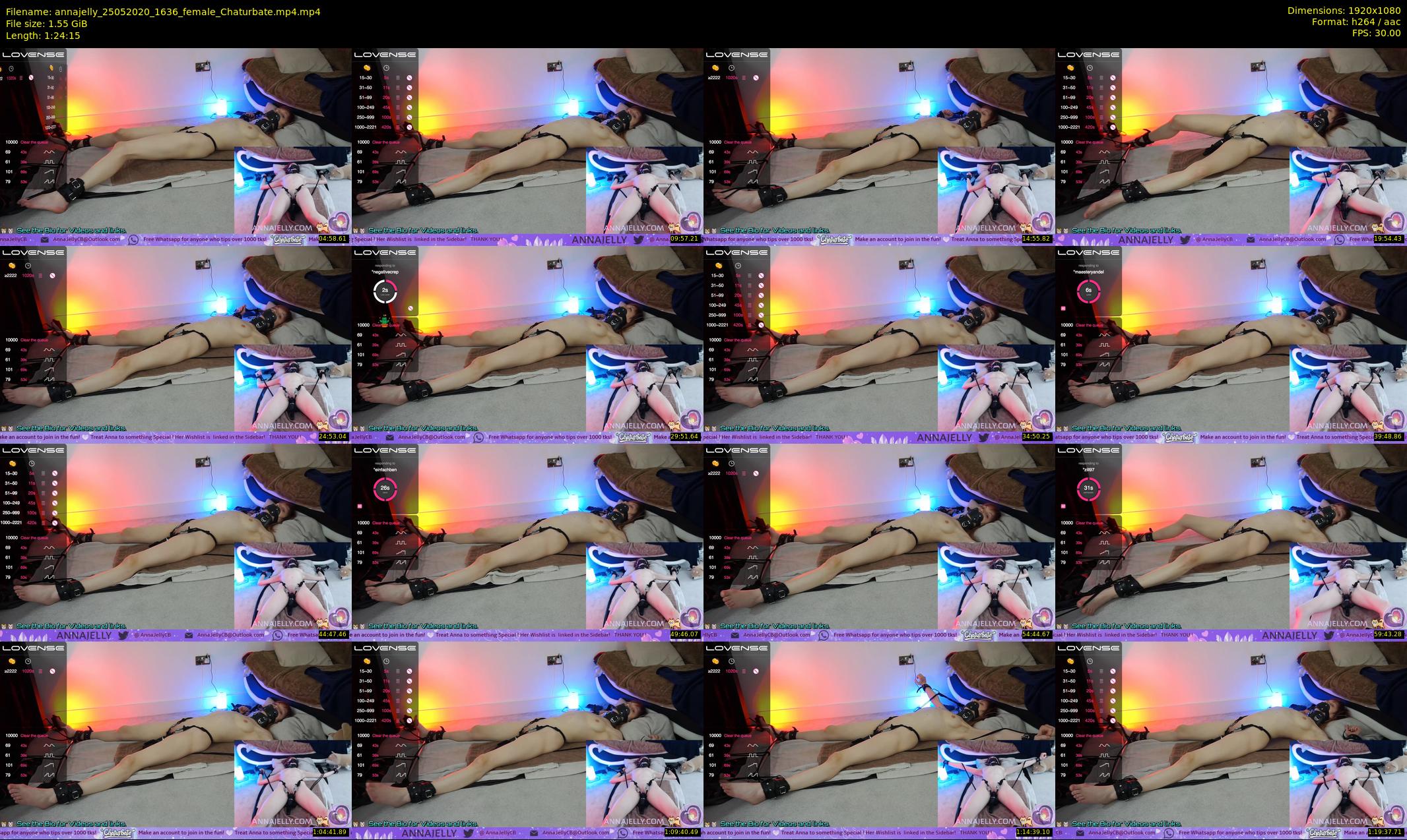annajelly — 85 minute Chaturbate couple cam show recording, 1080p, May 25, 2020