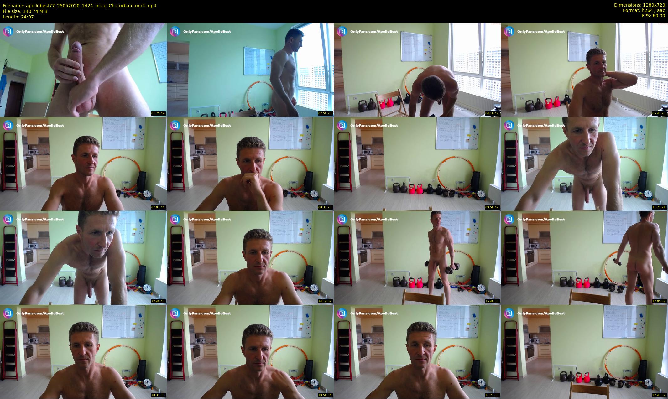 apollobest77 — 25 minute Chaturbate male cam show recording, 720p, May 25, 2020