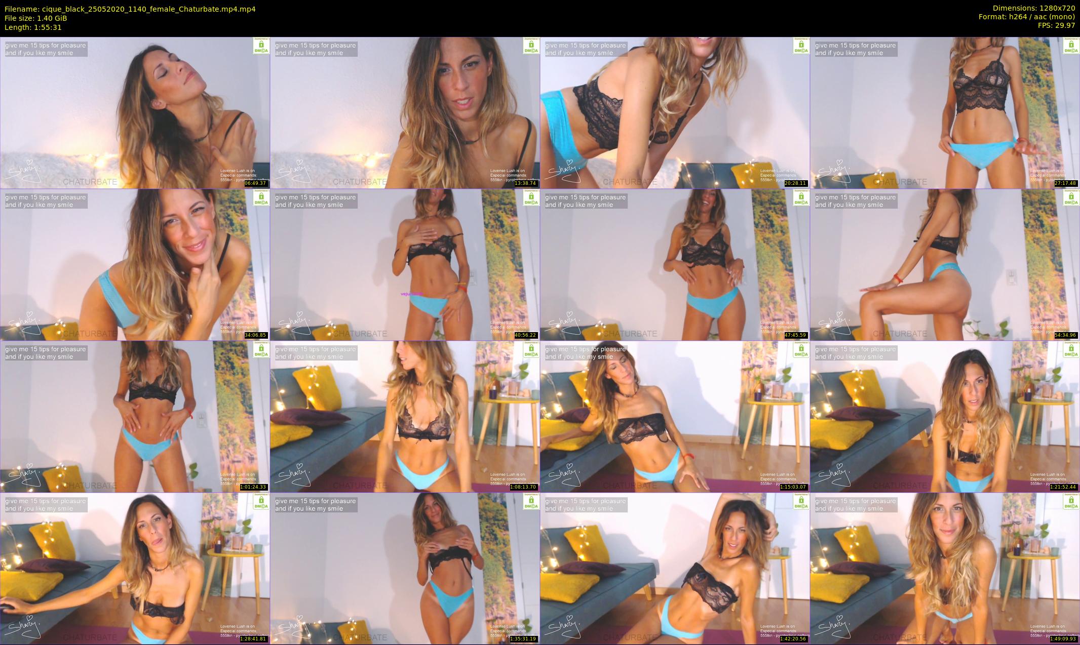 cique_black — 116 minute Chaturbate female cam show recording, 720p, May 25, 2020