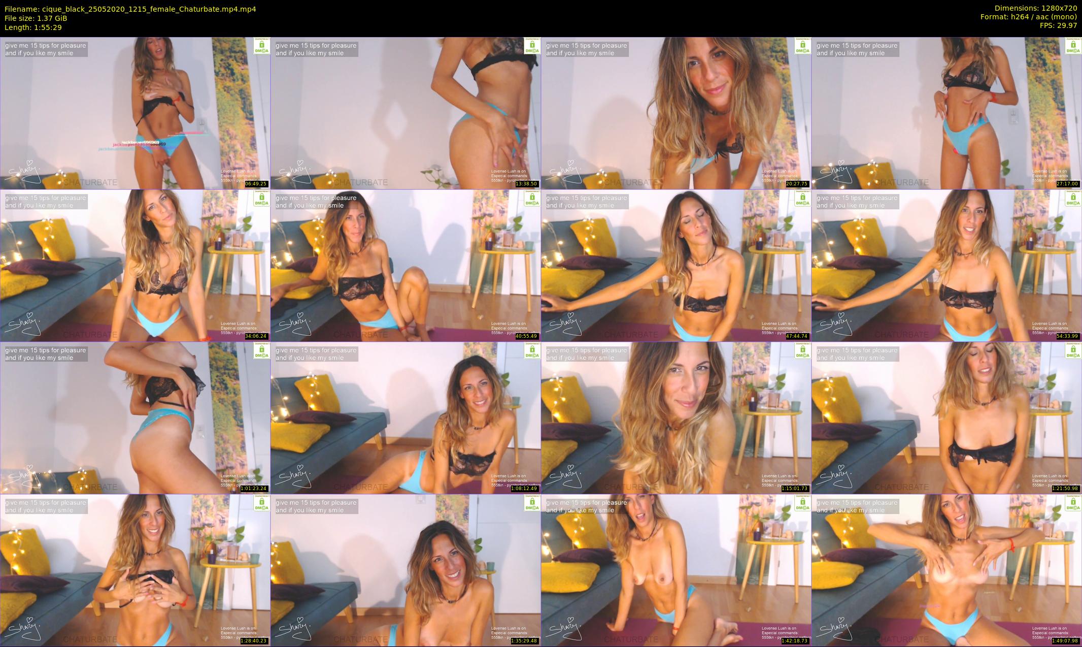 cique_black — 116 minute Chaturbate female cam show recording, 720p, May 25, 2020