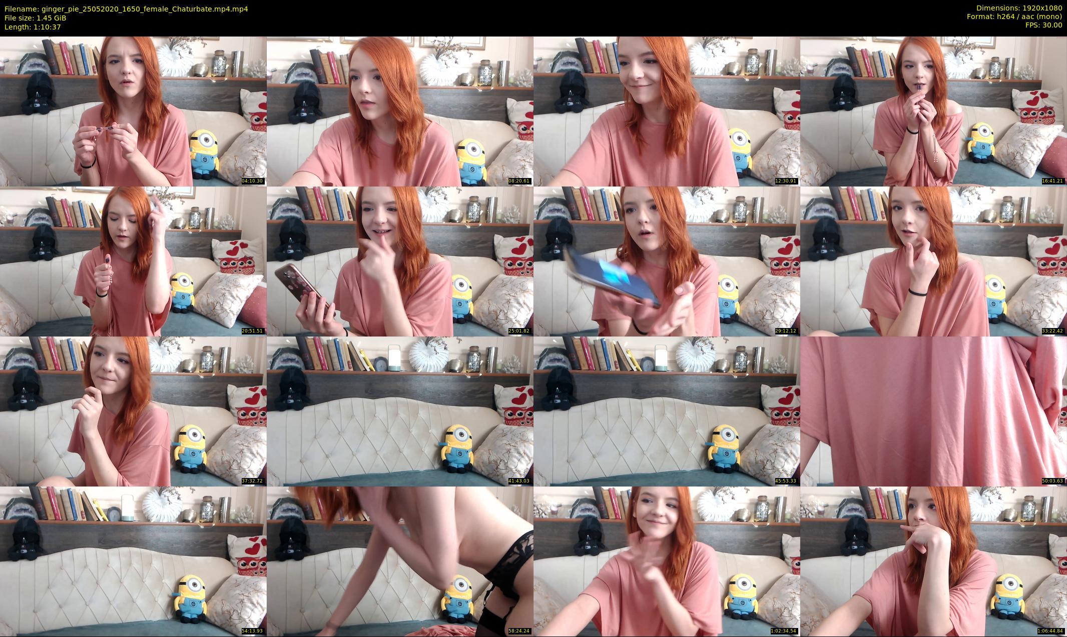 ginger_pie — 71 minute Chaturbate female cam show recording, 1080p, May 25, 2020