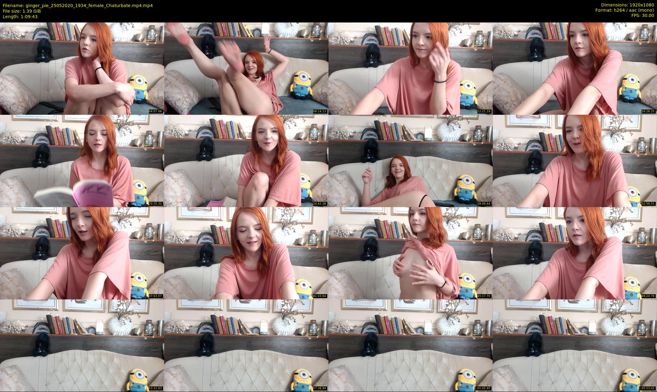 ginger_pie — 70 minute Chaturbate female cam show recording, 1080p, May 25, 2020