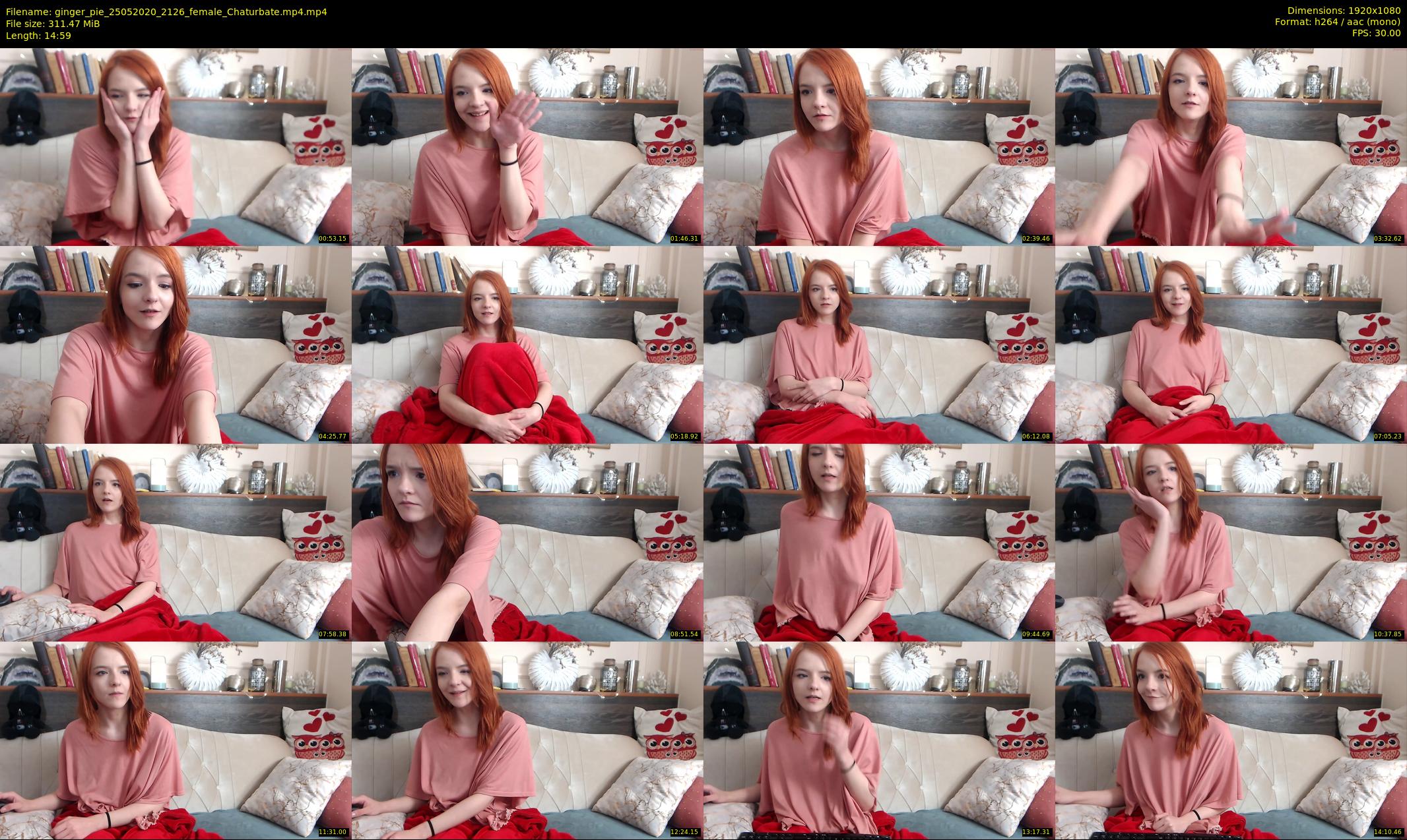 ginger_pie — 15 minute Chaturbate female cam show recording, 1080p, May 25, 2020