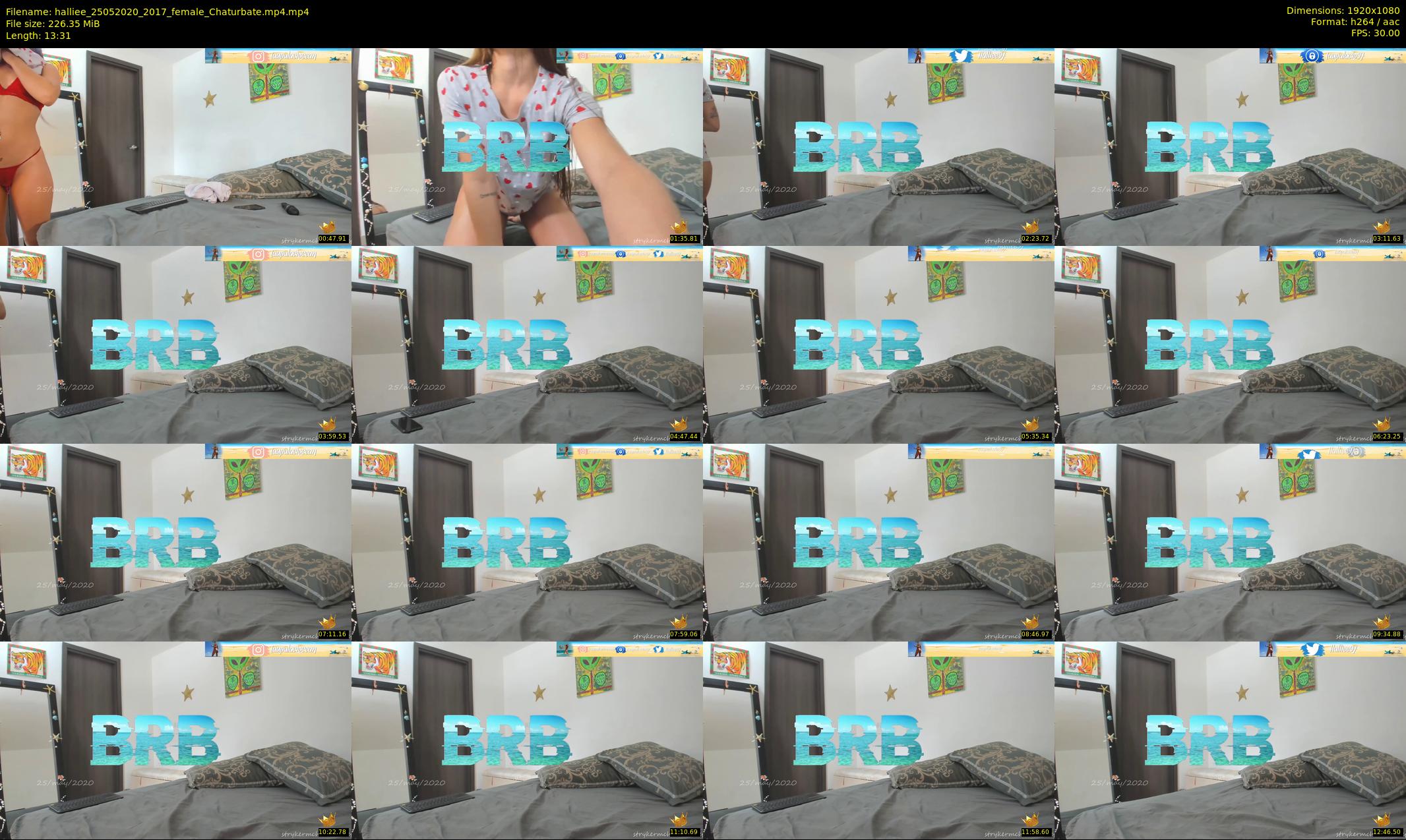 halliee — 14 minute Chaturbate couple cam show recording, 1080p, May 25, 2020