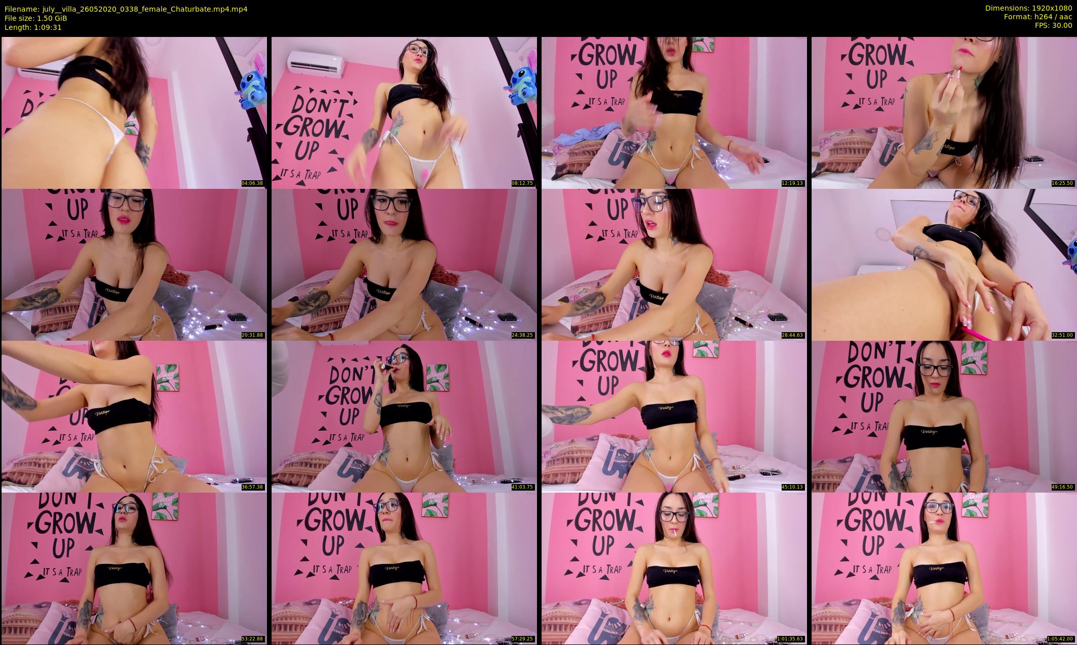 july__villa — 70 minute Chaturbate female cam show recording, 1080p, May 26, 2020