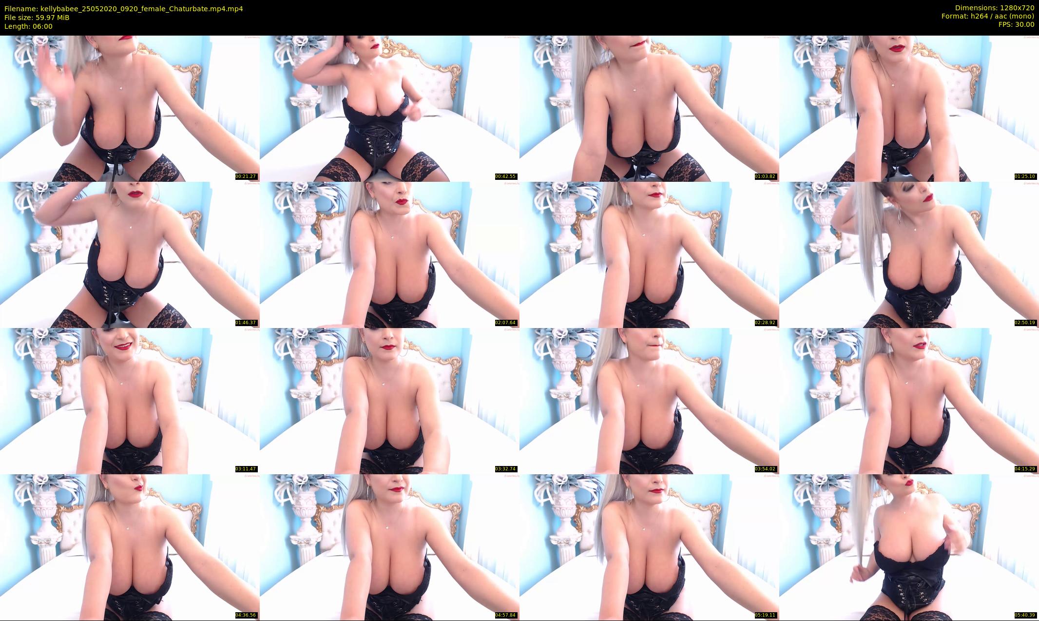 kellybabee — 6 minute Chaturbate female cam show recording, 720p, May 25, 2020
