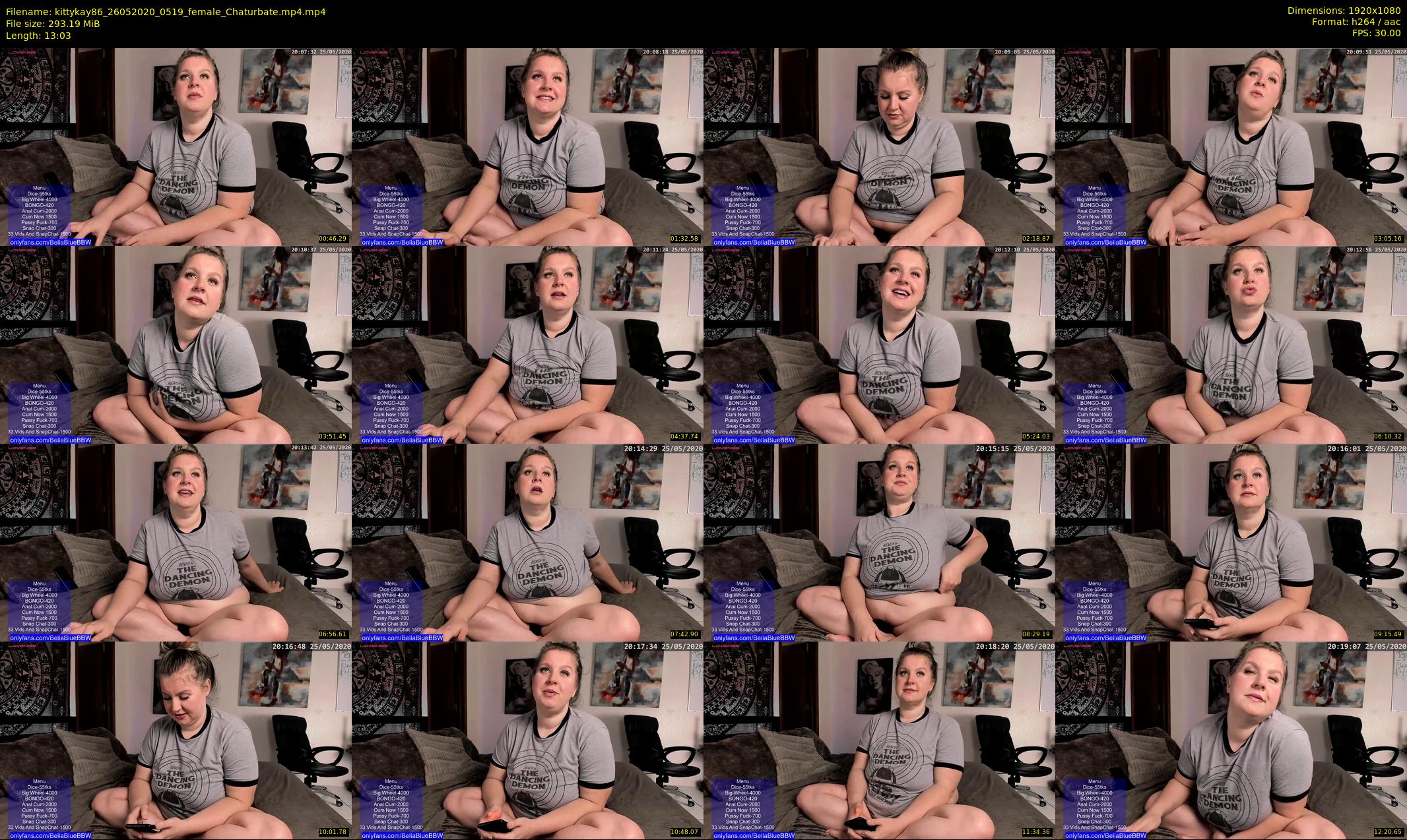 kittykay86 — 14 minute Chaturbate female cam show recording, 1080p, May 26, 2020