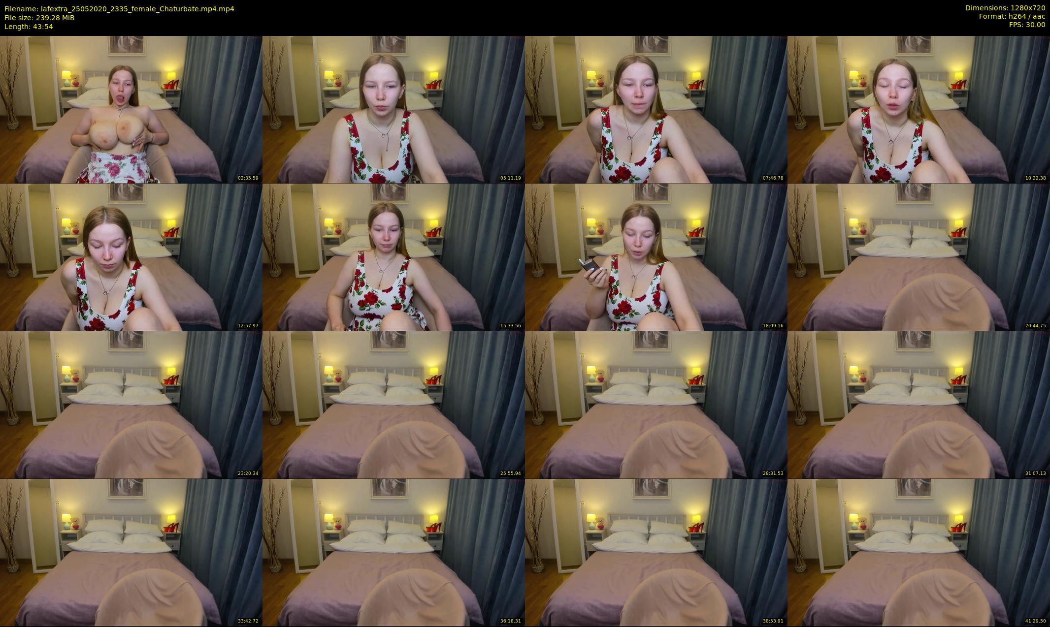 lafextra — 44 minute Chaturbate female cam show recording, 720p, May 25, 2020