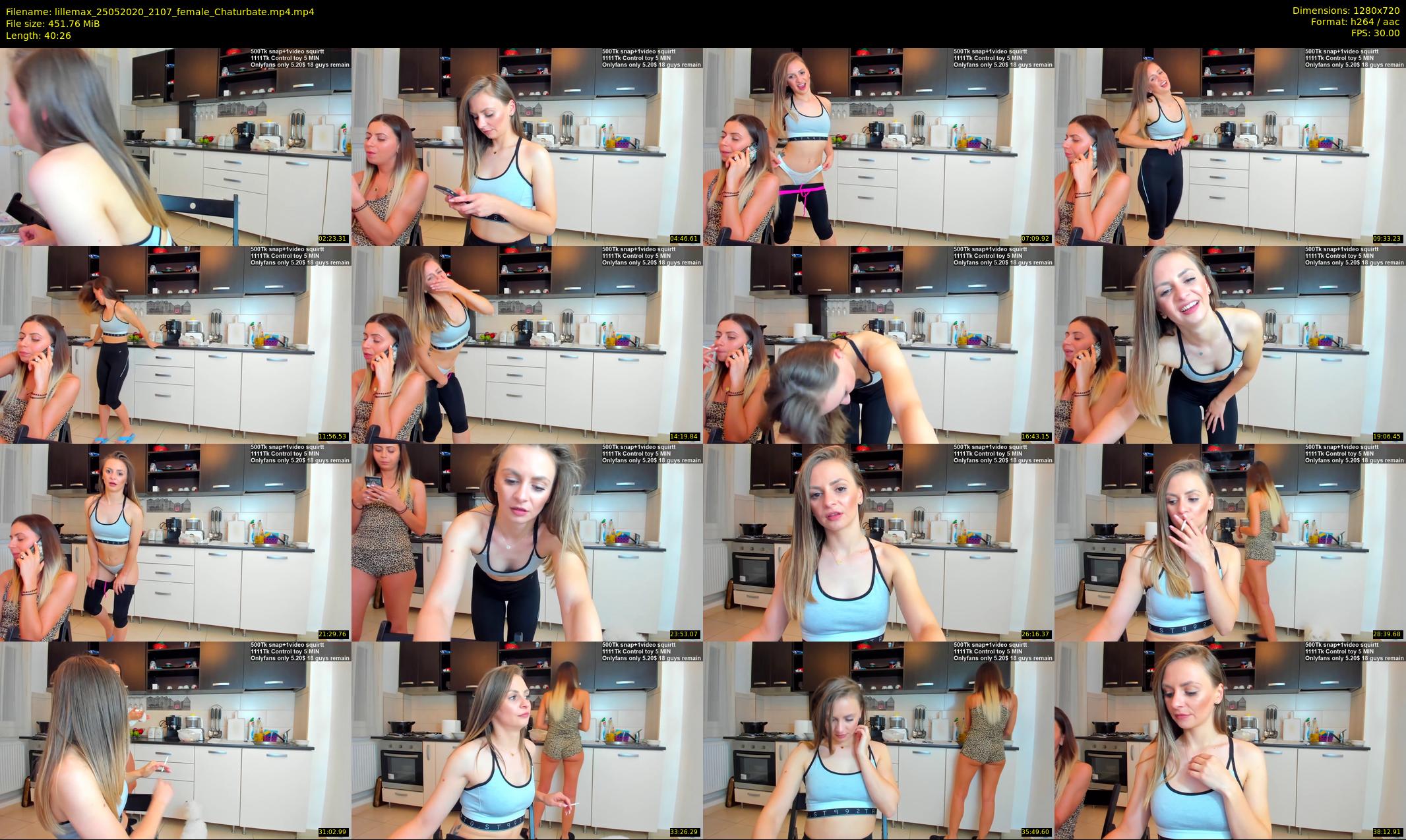 lillemax — 41 minute Chaturbate female cam show recording, 720p, May 25, 2020