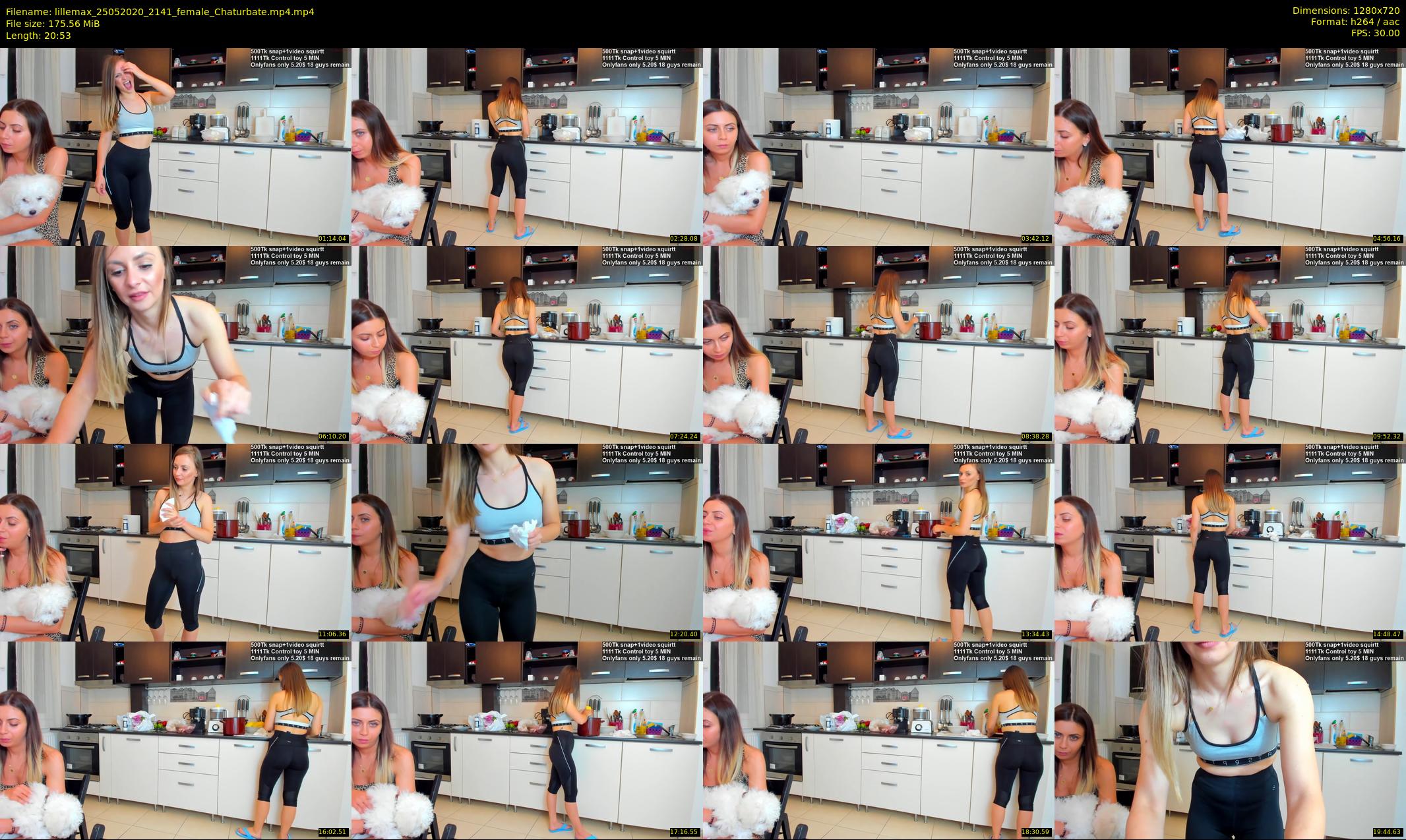 lillemax — 21 minute Chaturbate female cam show recording, 720p, May 25, 2020