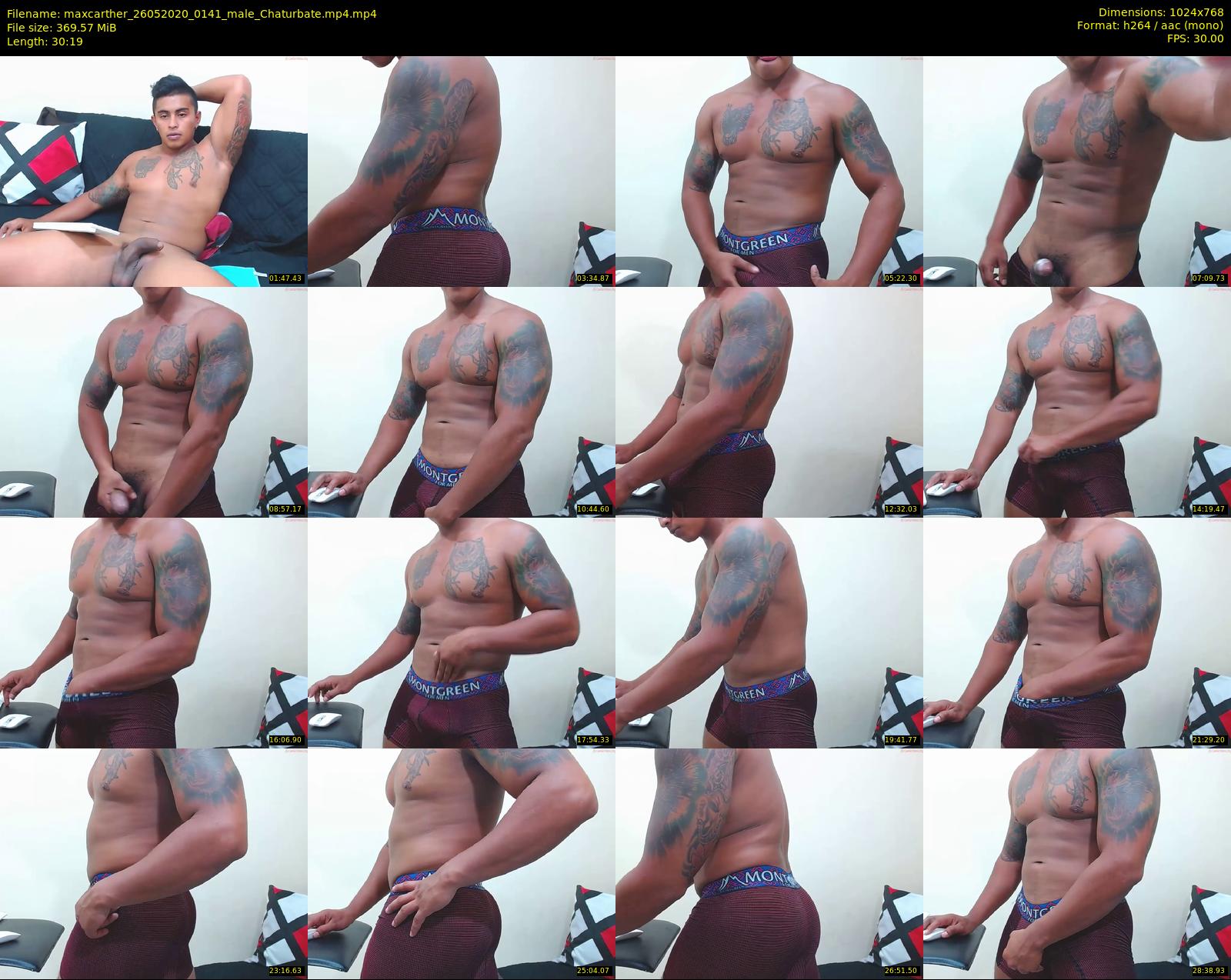 maxcarther — 31 minute Chaturbate male cam show recording, 720p, May 26, 2020