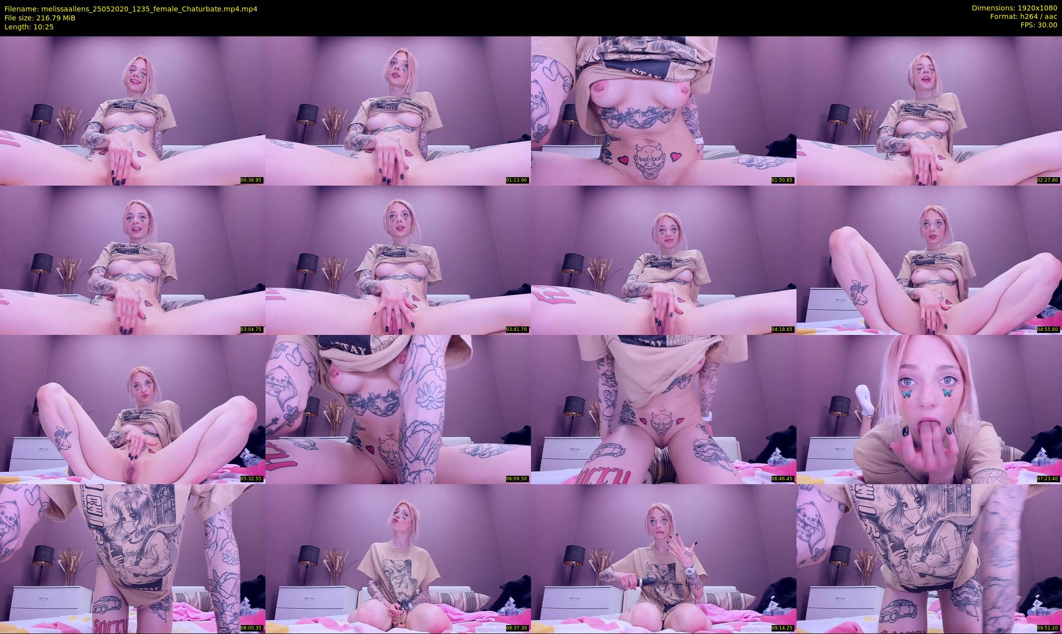 melissaallens — 11 minute Chaturbate female cam show recording, 1080p, May 25, 2020