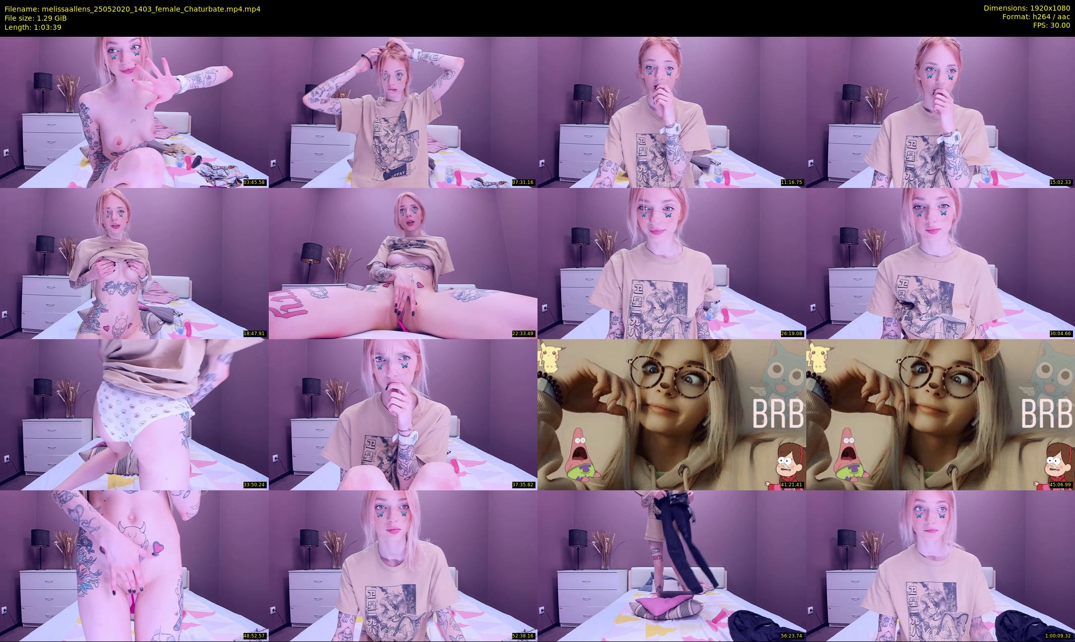 melissaallens — 64 minute Chaturbate female cam show recording, 1080p, May 25, 2020