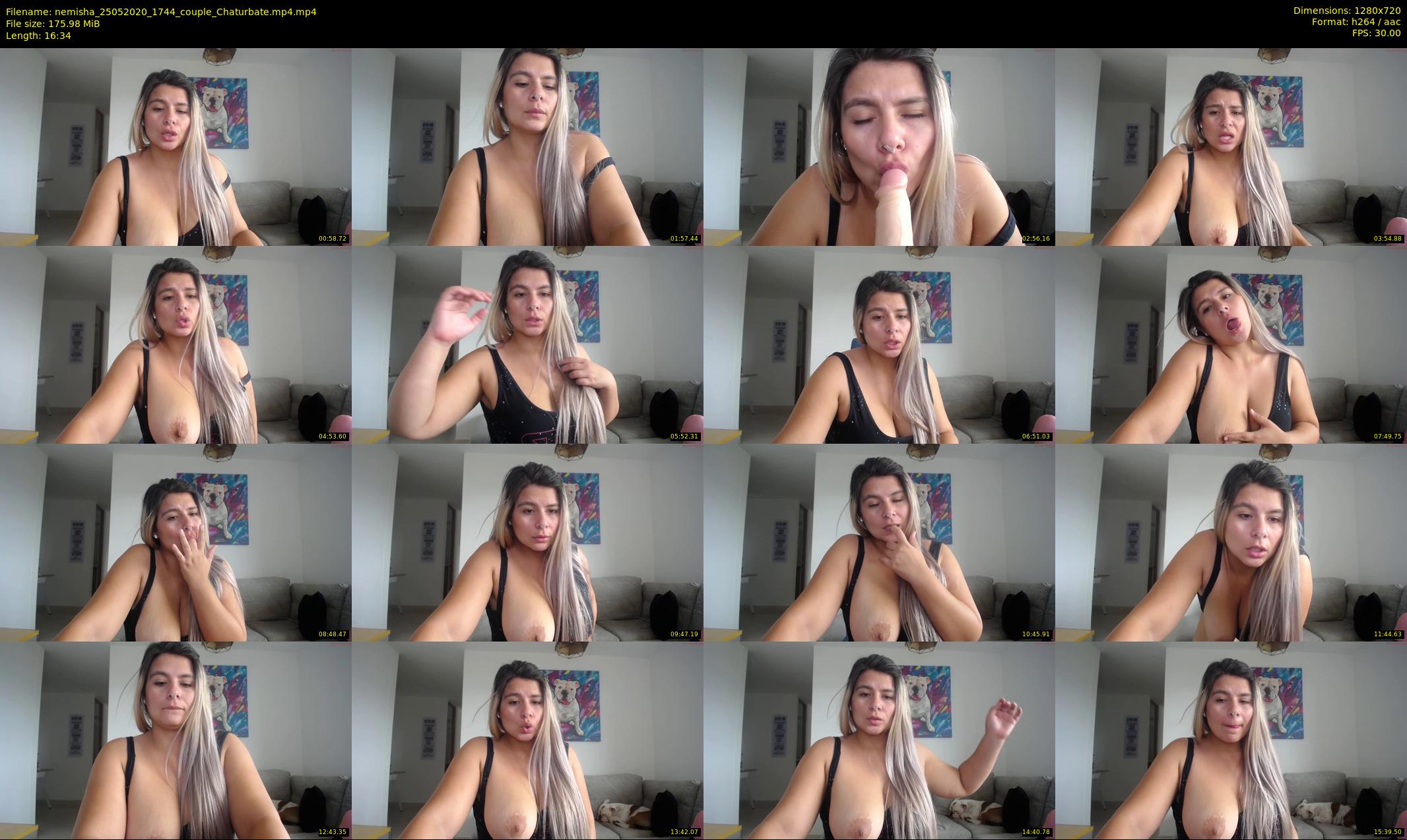 nemisha — 17 minute Chaturbate female cam show recording, 720p, May 25, 2020