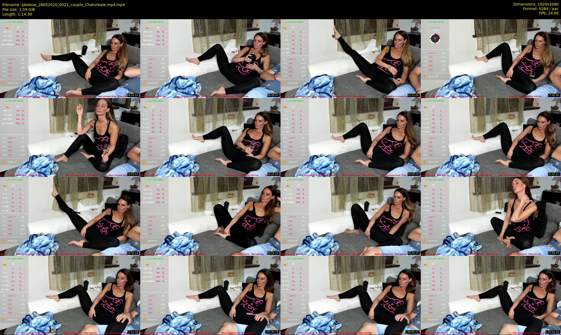 pbsteve — 75 minute Chaturbate couple cam show recording, 1080p, May 26, 2020