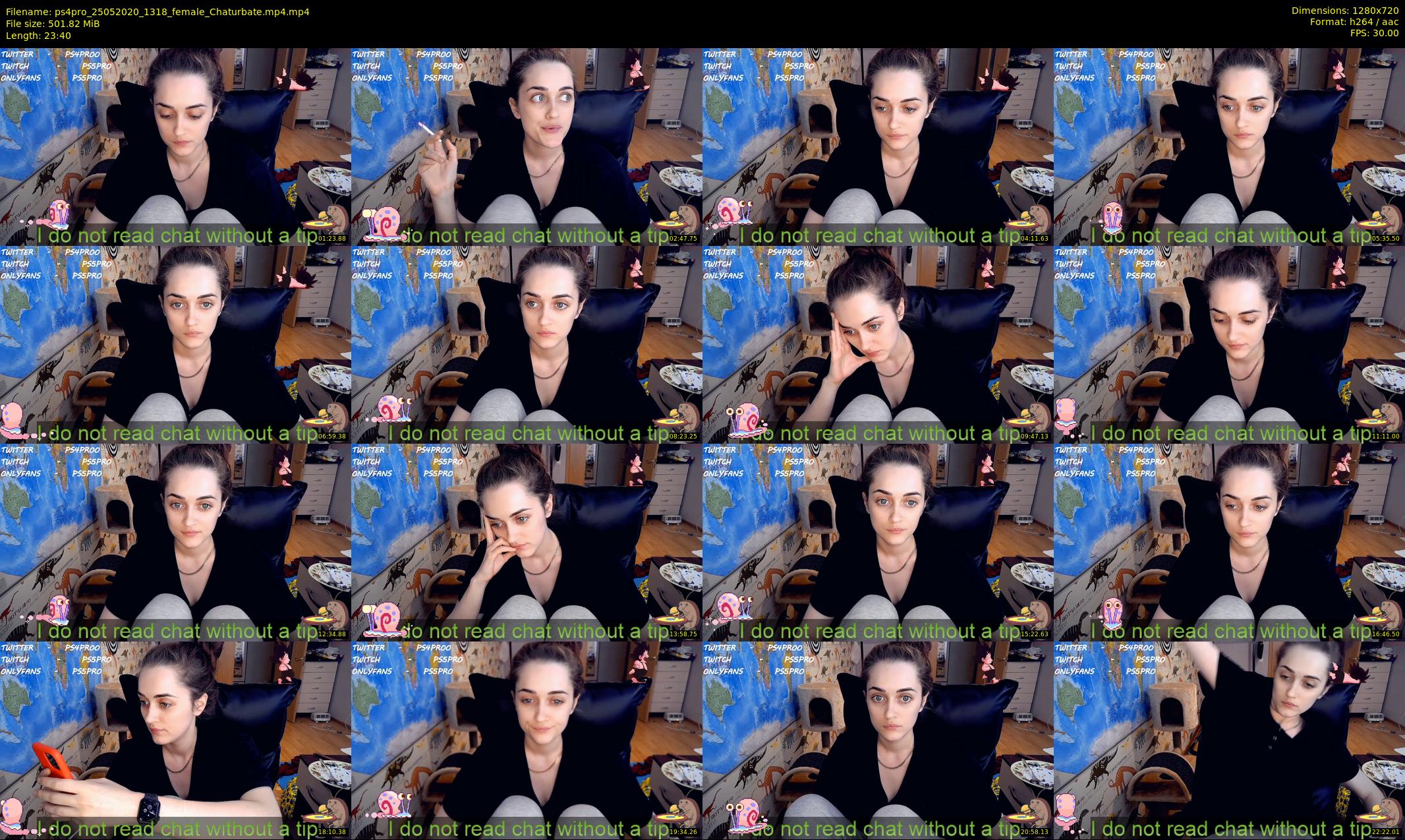 ps4pro — 24 minute Chaturbate female cam show recording, 720p, May 25, 2020