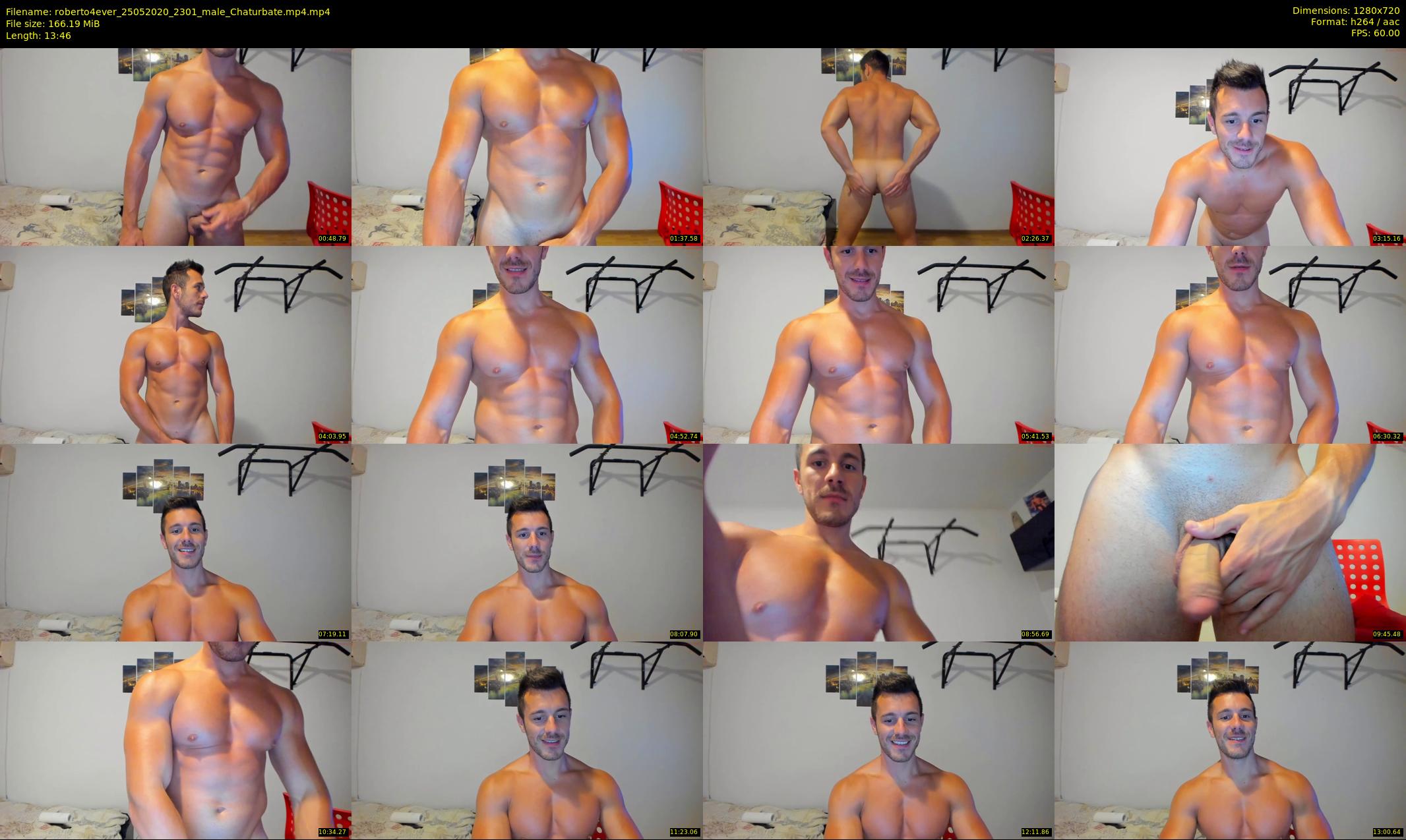 roberto4ever — 14 minute Chaturbate male cam show recording, 720p, May 25, 2020