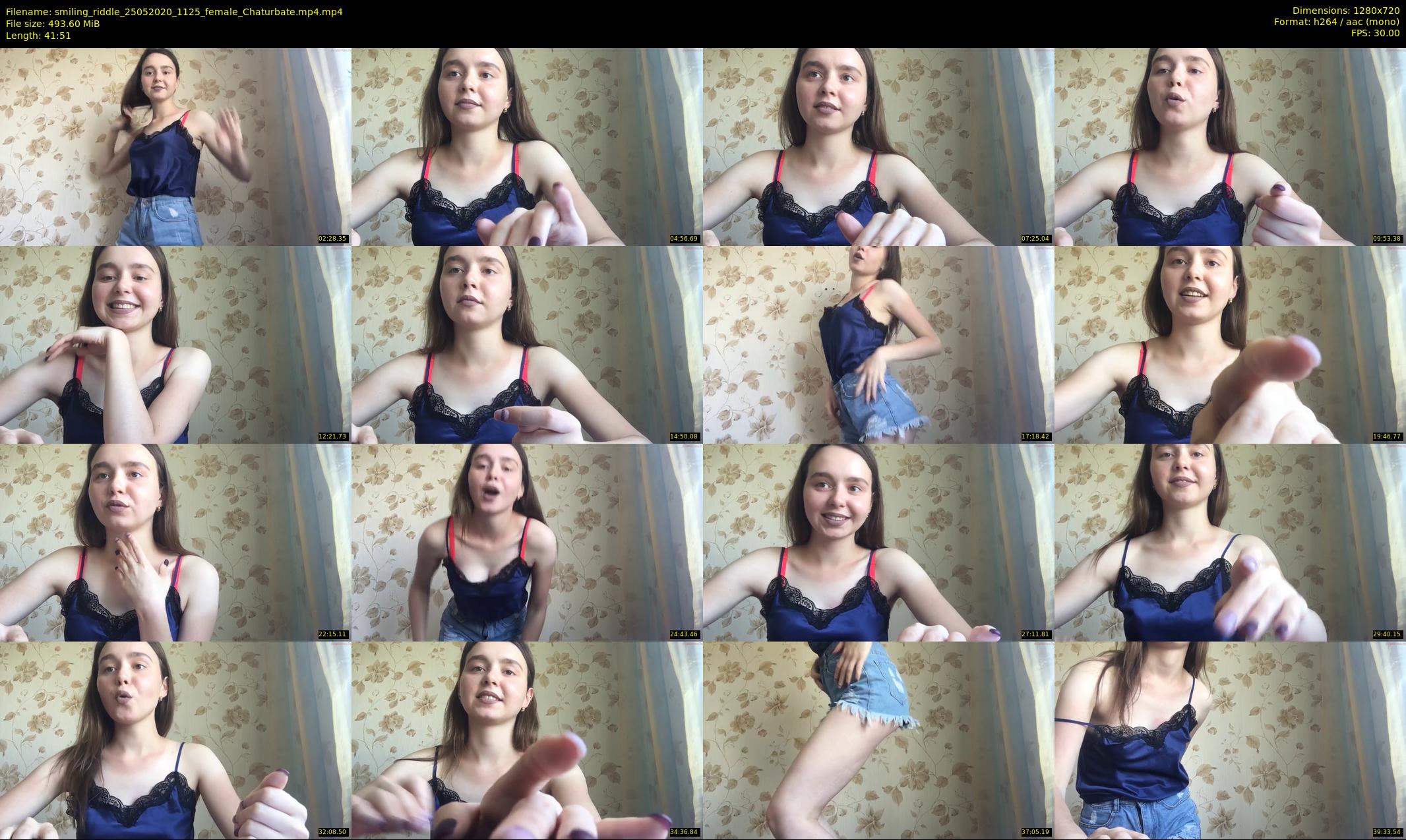 smiling_riddle — 42 minute Chaturbate female cam show recording, 720p, May 25, 2020