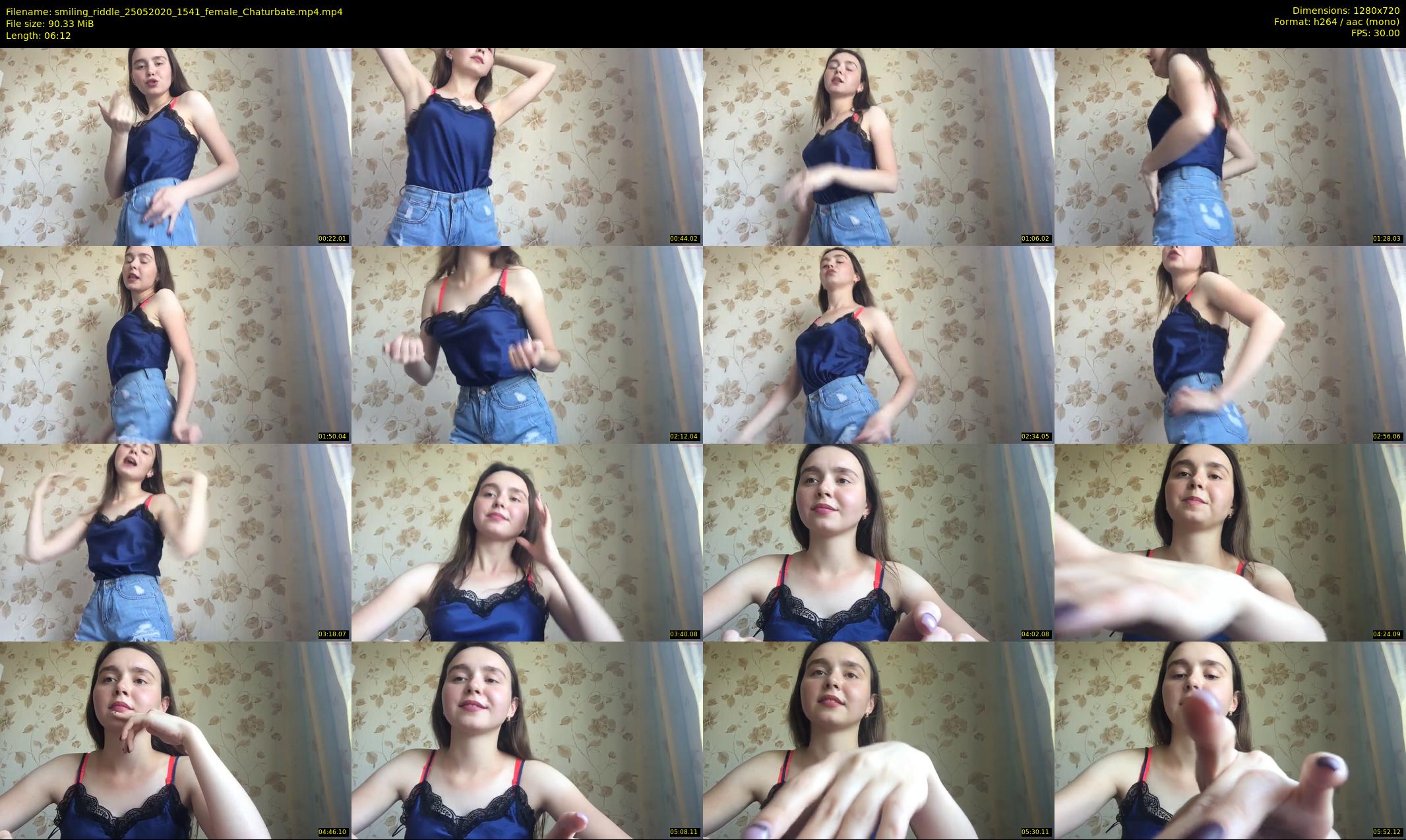 smiling_riddle — 7 minute Chaturbate female cam show recording, 720p, May 25, 2020