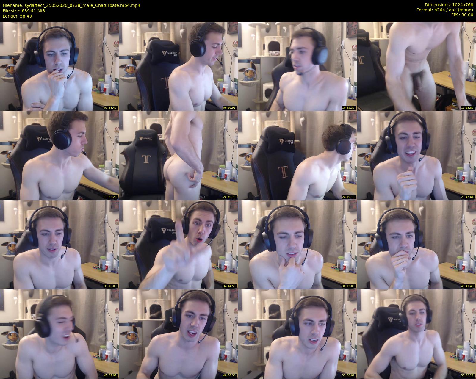 sydaffect — 59 minute Chaturbate male cam show recording, 720p, May 25, 2020
