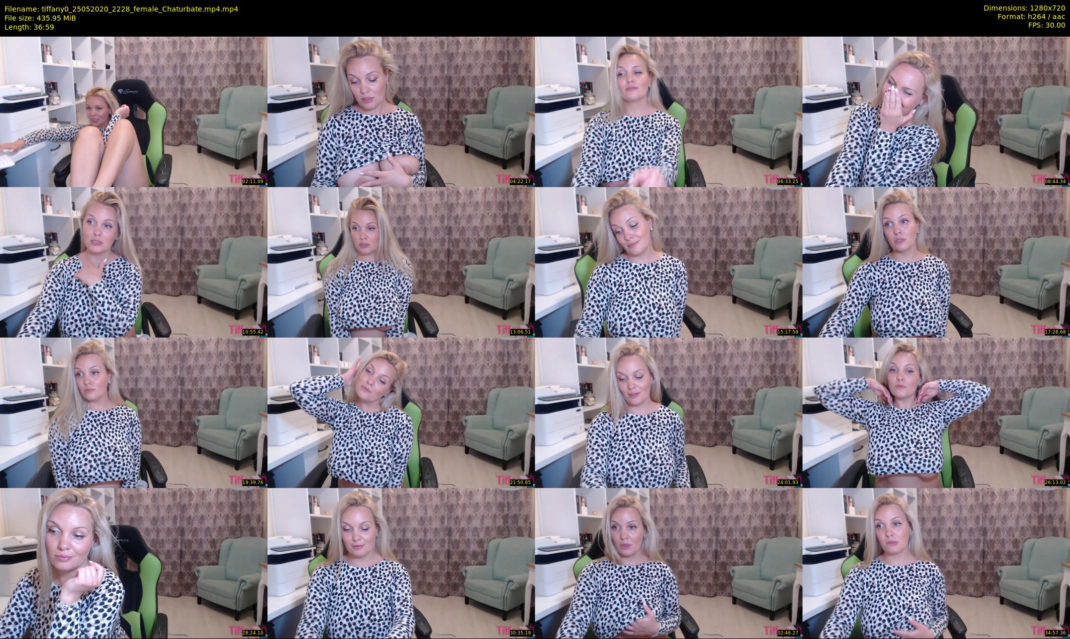 tiffany0 — 37 minute Chaturbate female cam show recording, 720p, May 25, 2020