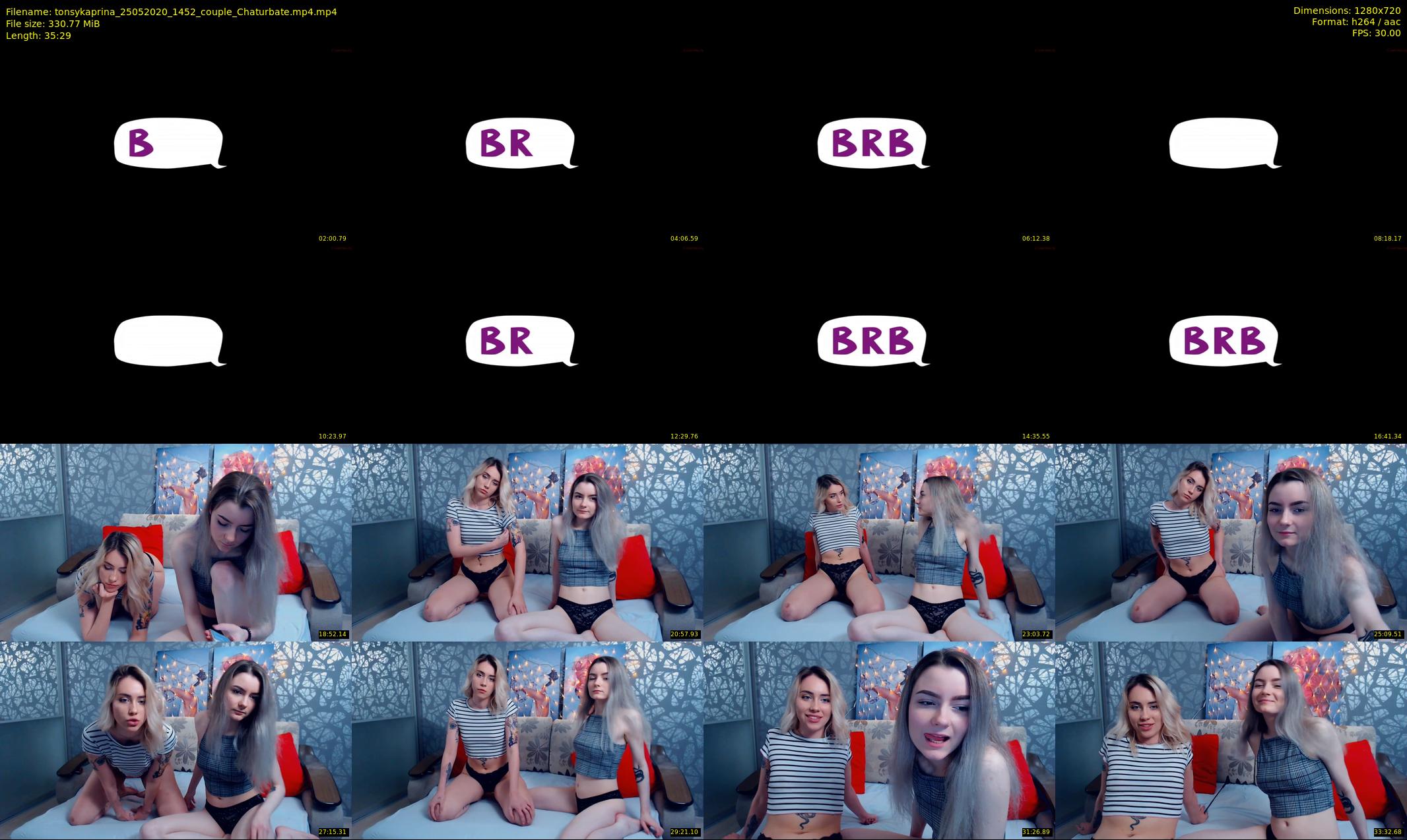 tonsykaprina — 36 minute Chaturbate couple cam show recording, 720p, May 25, 2020