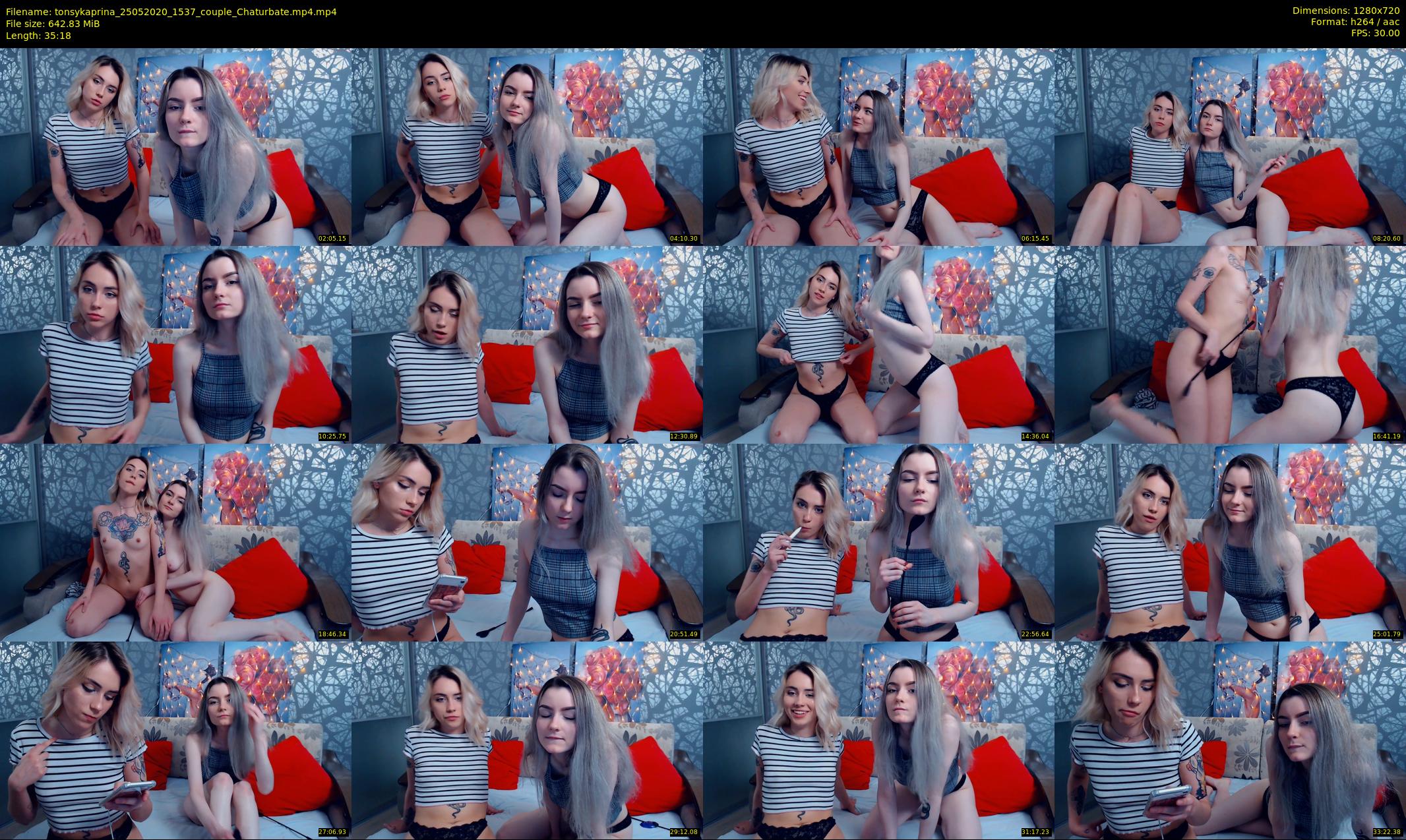 tonsykaprina — 36 minute Chaturbate couple cam show recording, 720p, May 25, 2020