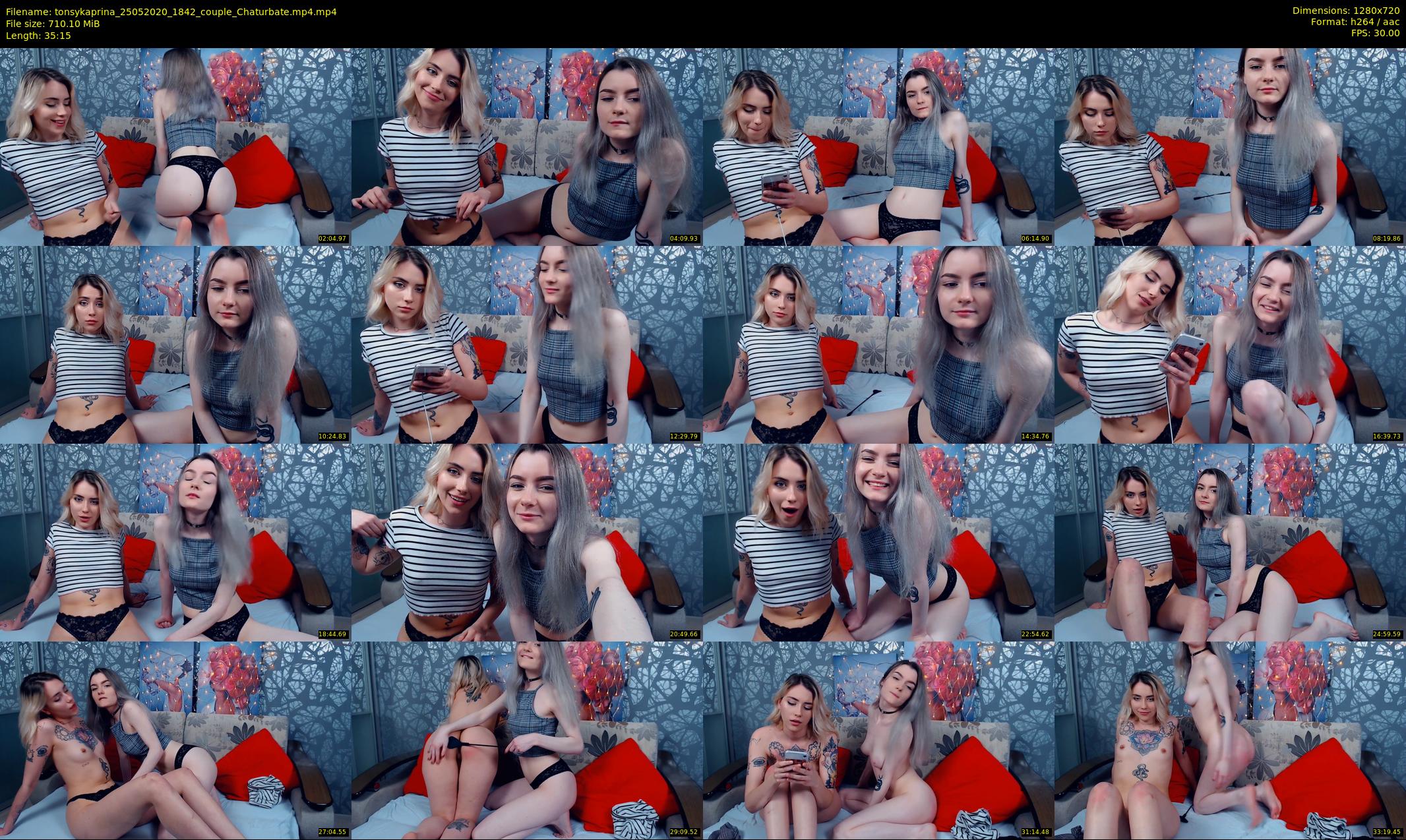 tonsykaprina — 36 minute Chaturbate couple cam show recording, 720p, May 25, 2020