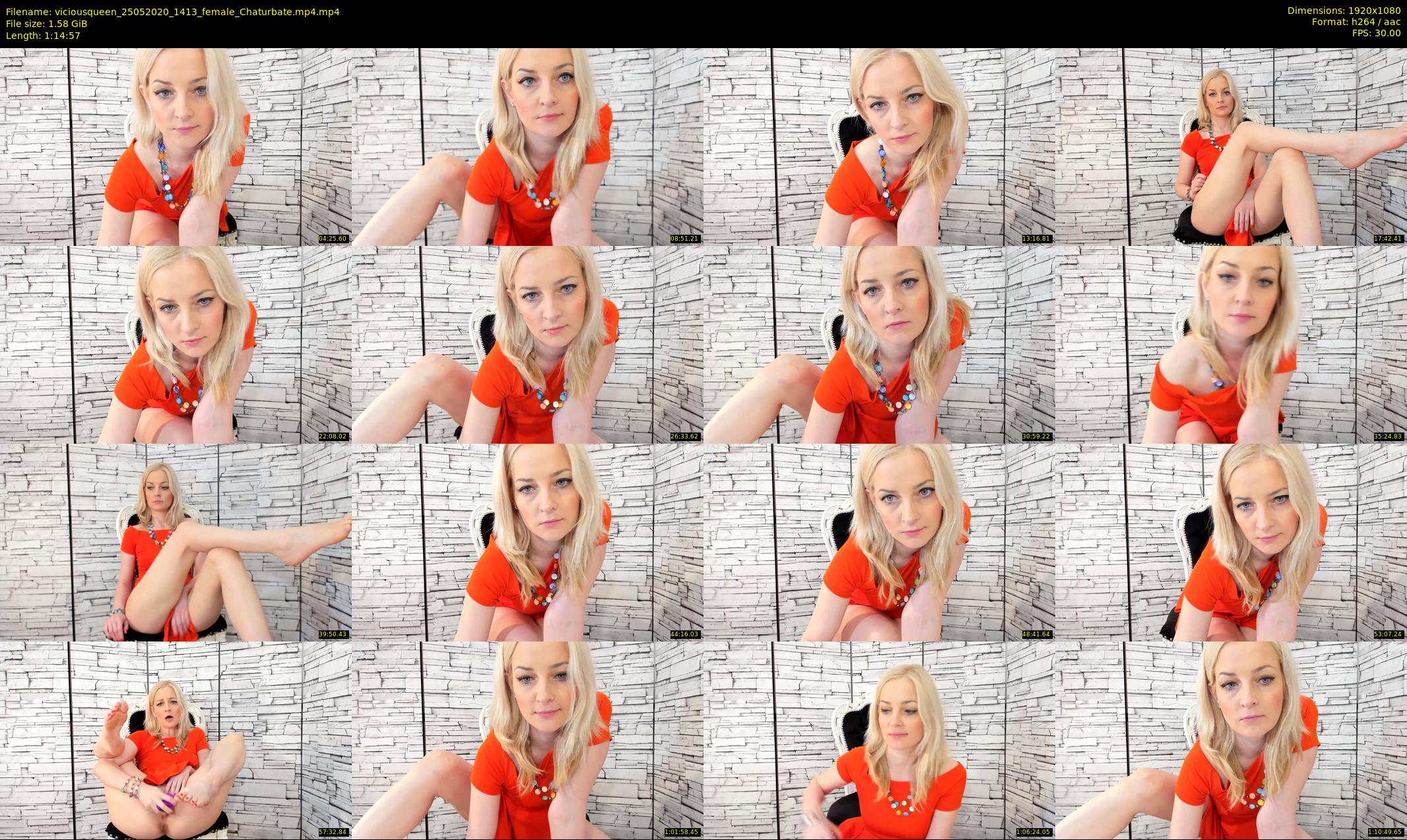 viciousqueen — 75 minute Chaturbate female cam show recording, 1080p, May 25, 2020